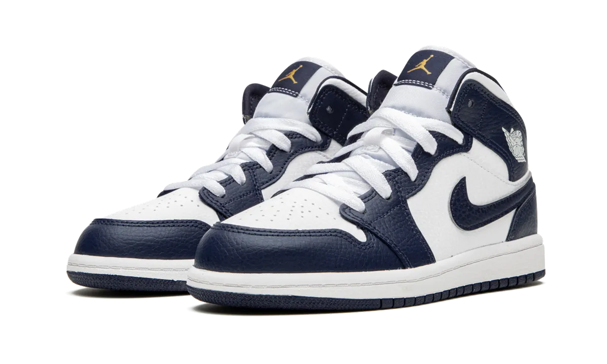 Jordan 1 Mid PS "Obsidian" jordan preschool kids shoes
