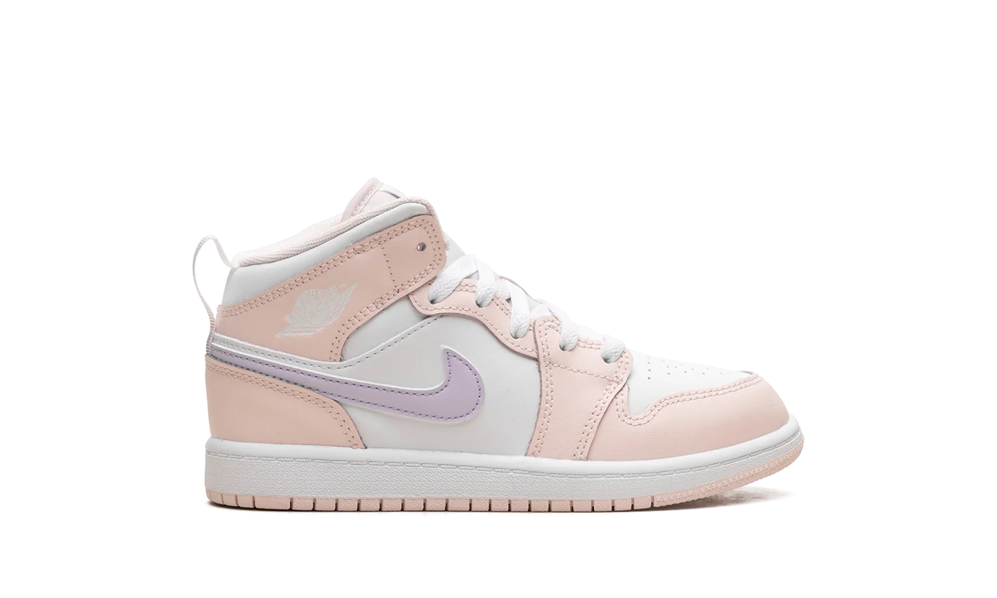 Jordan 1 Mid PS "Pink Wash" jordan preschool kids shoes