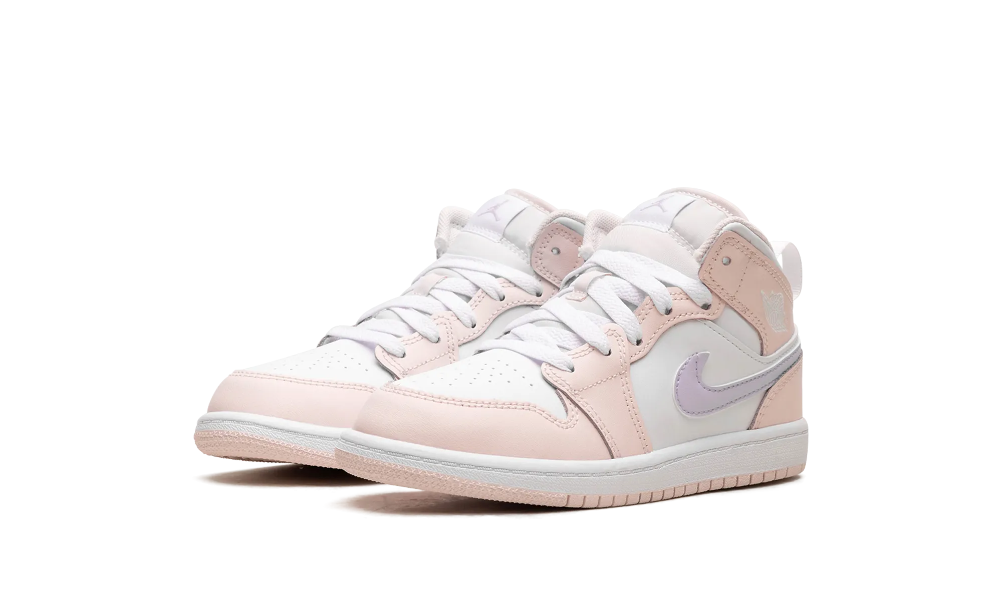 Jordan 1 Mid PS "Pink Wash" jordan preschool kids shoes