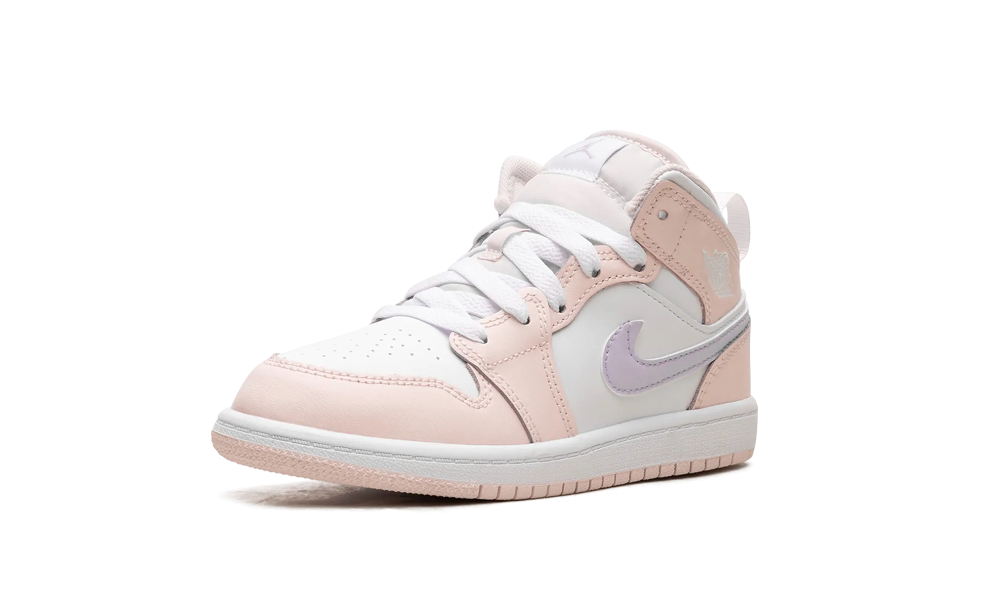 Jordan 1 Mid PS "Pink Wash" jordan preschool kids shoes