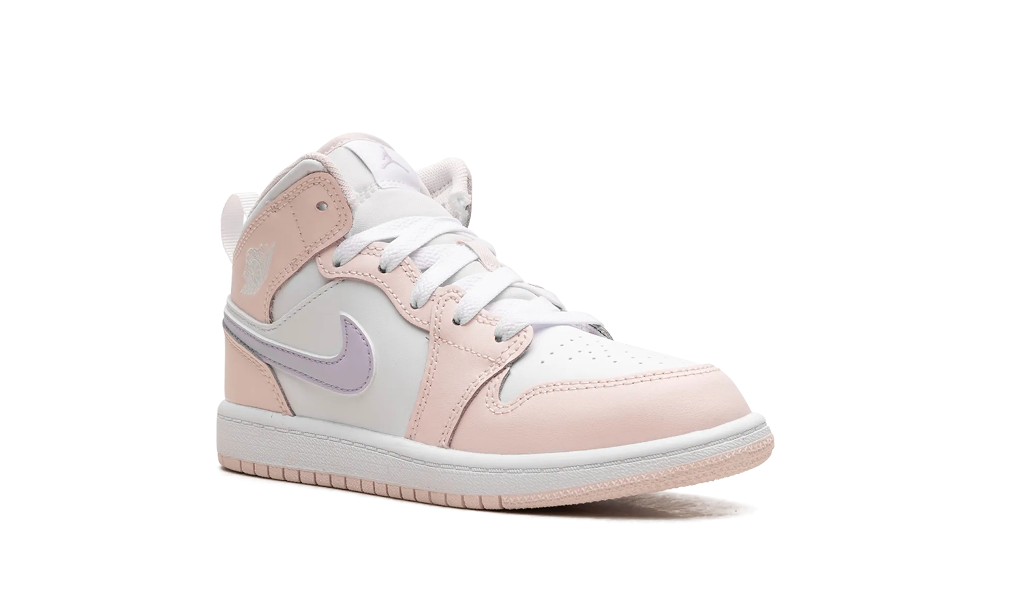 Jordan 1 Mid PS "Pink Wash" jordan preschool kids shoes