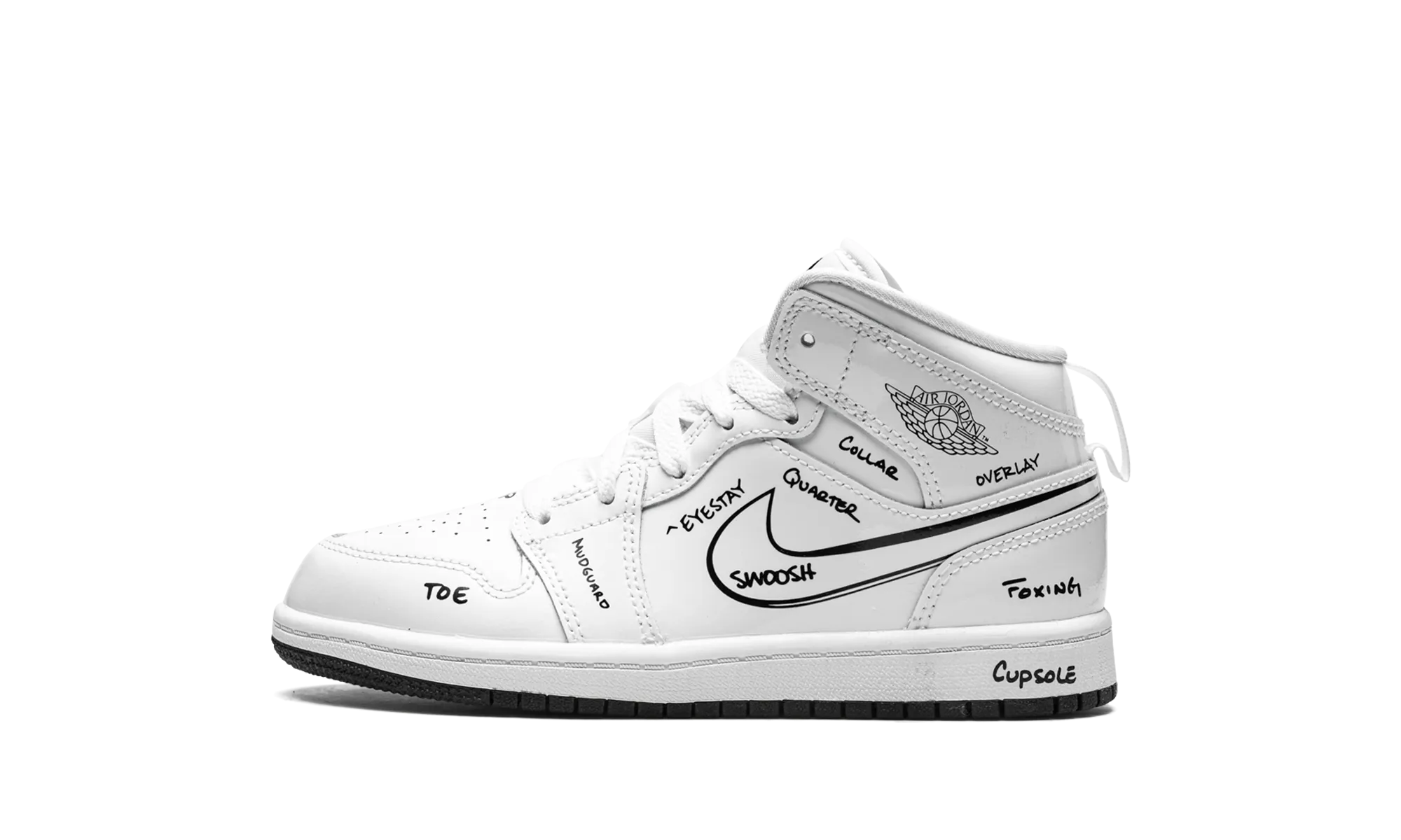 Jordan 1 Mid PS "Schematic" Jordan Pre School shoes