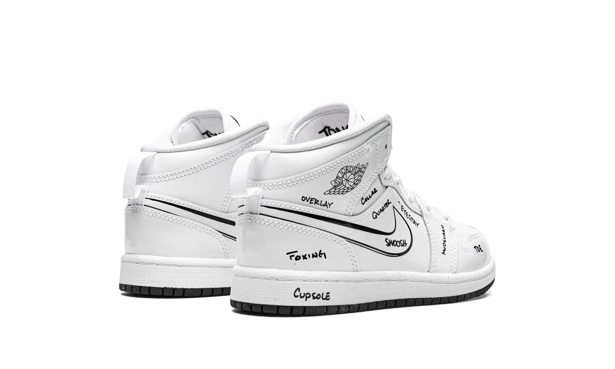 Jordan 1 Mid PS "Schematic" jordan preschool kids shoes