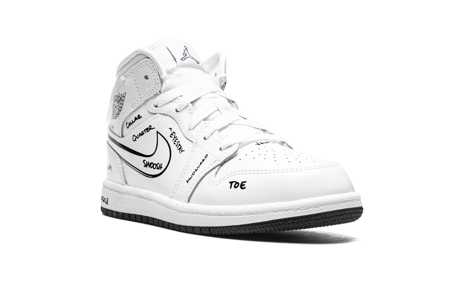 Jordan 1 Mid PS "Schematic" jordan preschool kids shoes