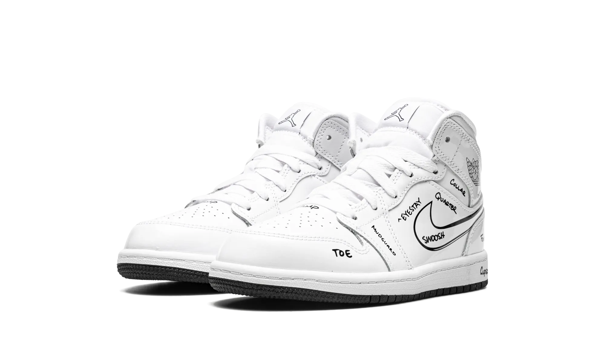 Jordan 1 Mid PS "Schematic" jordan preschool kids shoes