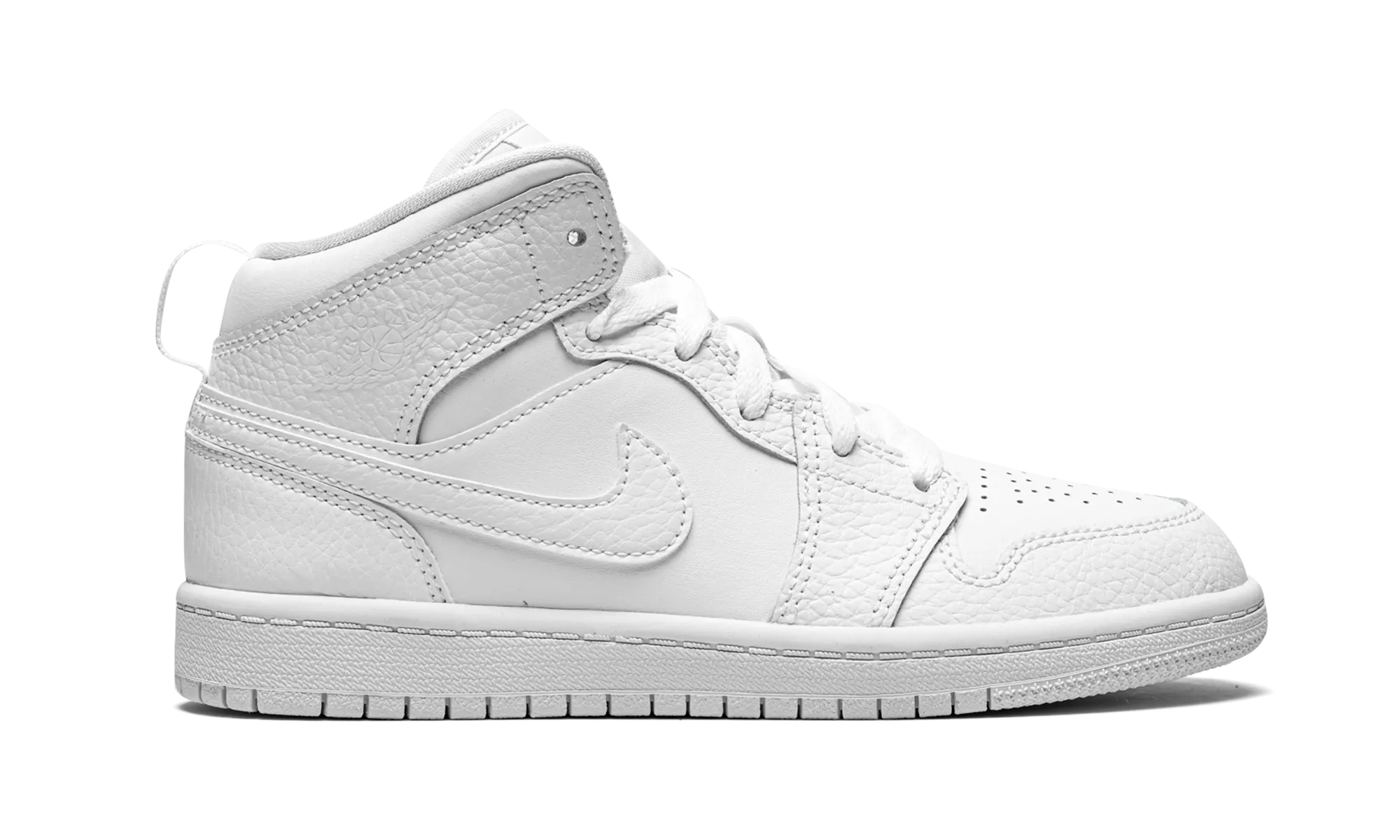 Jordan 1 MID PS "Triple White" jordan preschool kids shoes