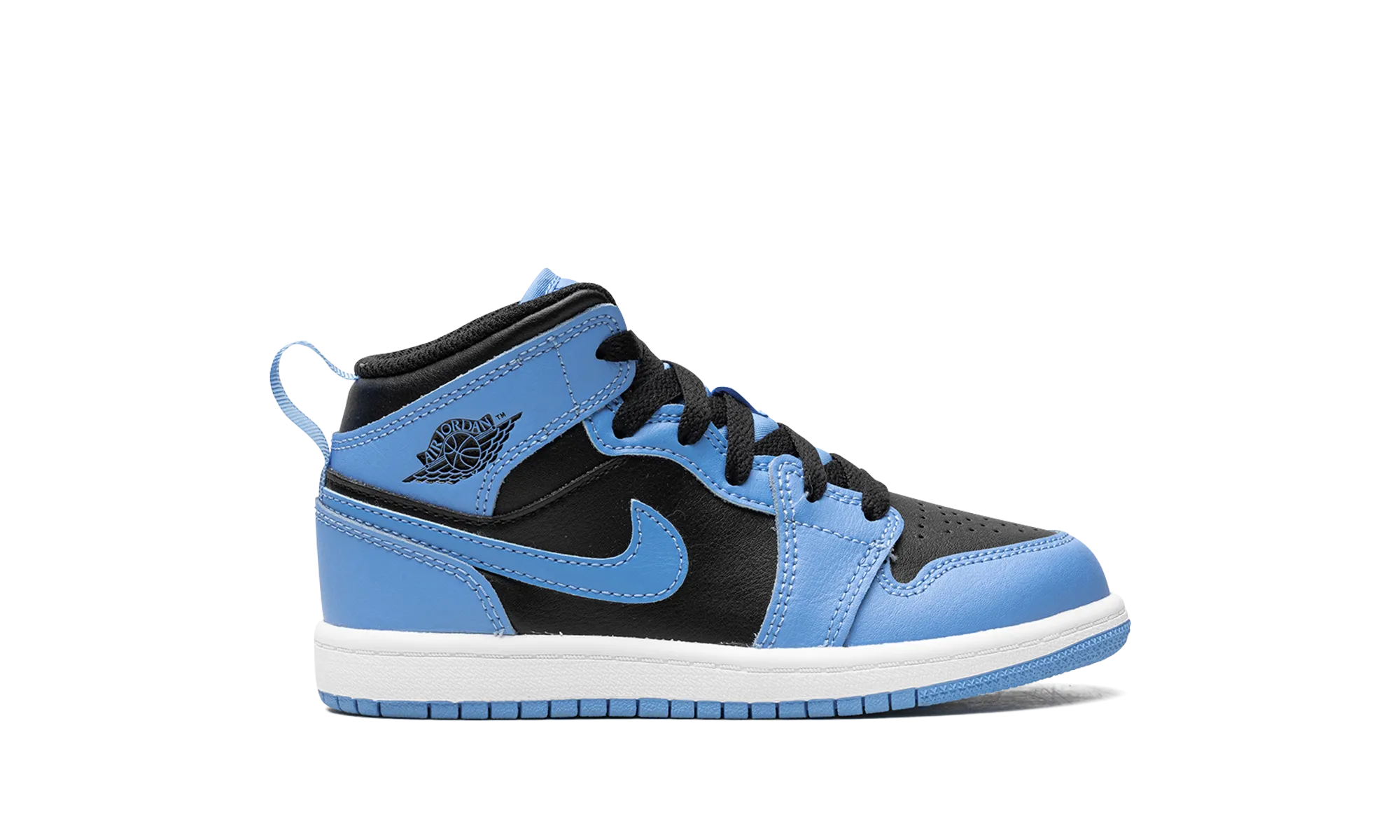 Jordan 1 Mid PS "University Blue" jordan preschool kids shoes