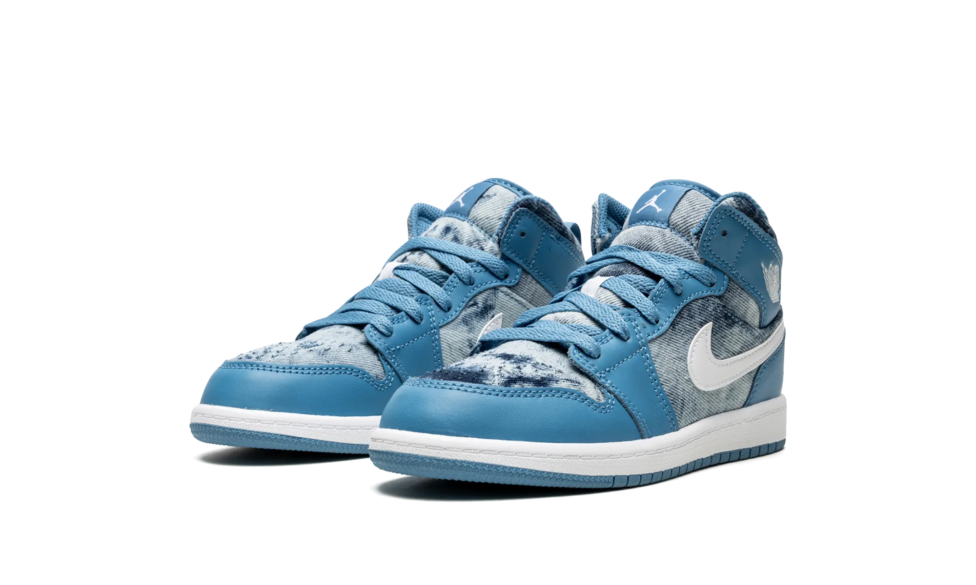 Jordan 1 Mid PS "Washed Denim" jordan preschool kids shoes