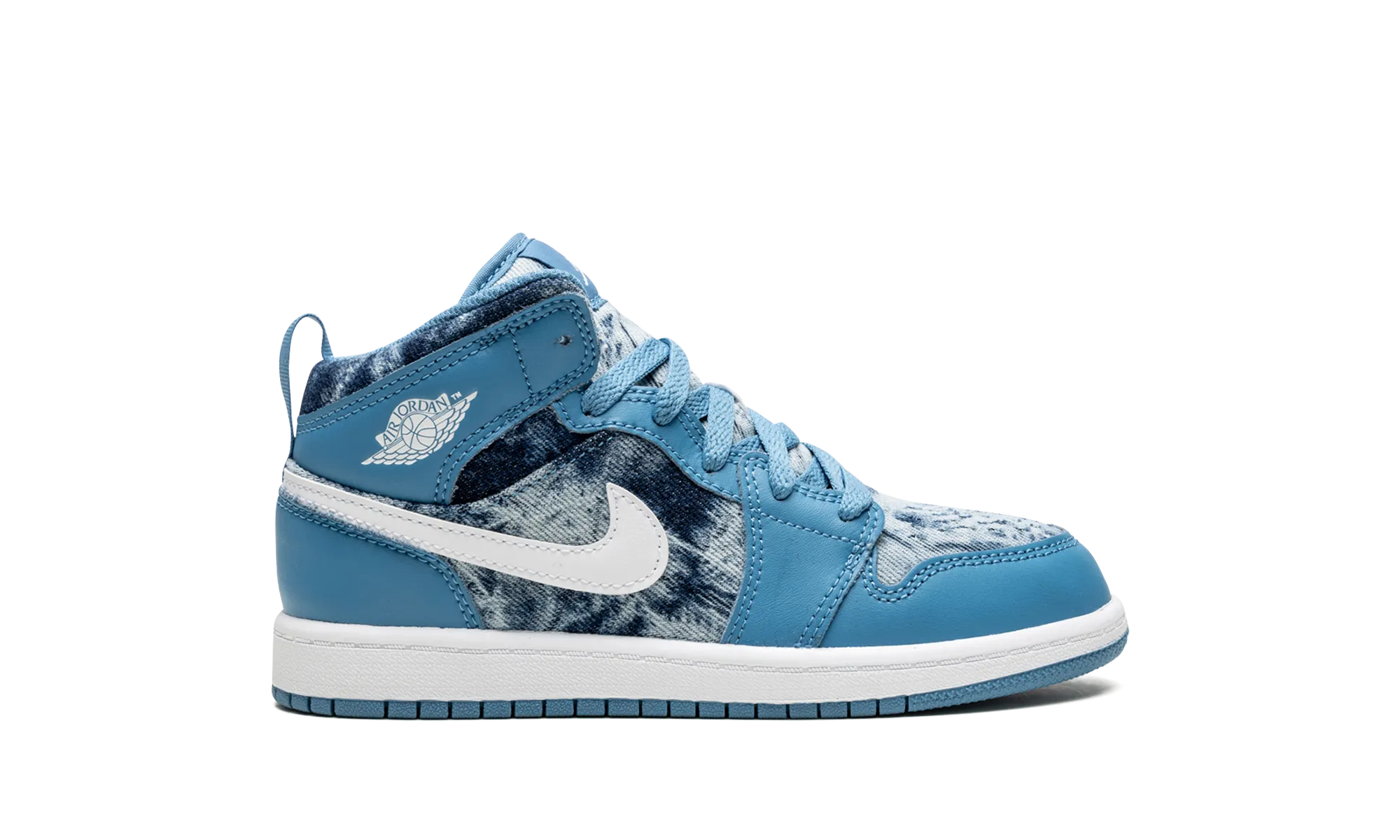 Jordan 1 Mid PS "Washed Denim" jordan preschool kids shoes