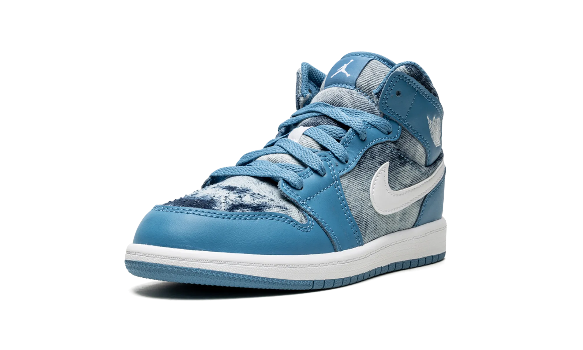 Jordan 1 Mid PS "Washed Denim" jordan preschool kids shoes