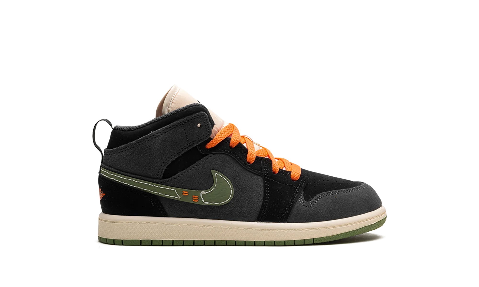 Jordan 1 Mid SE Craft PS "Anthracite Light Olive" jordan preschool kids shoes