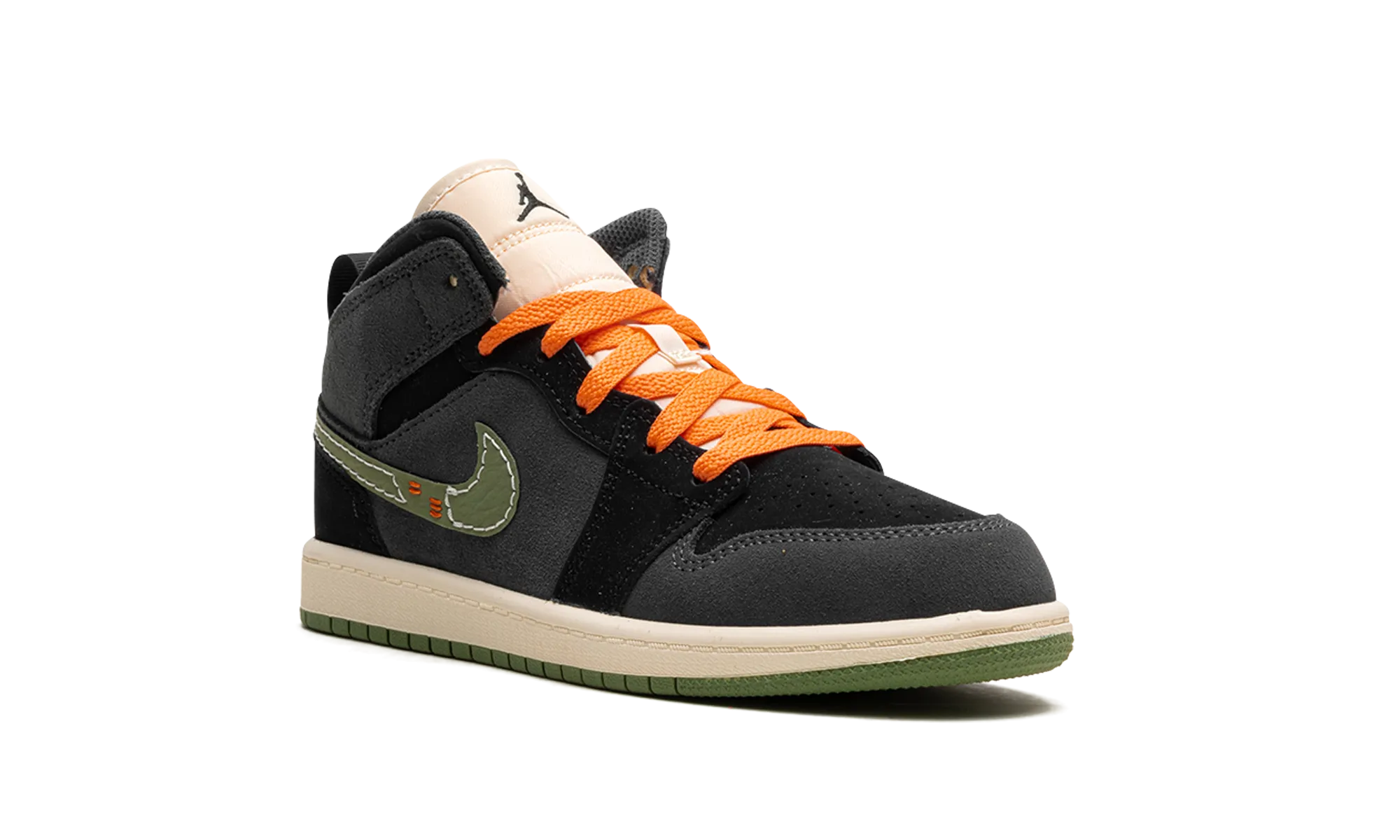 Jordan 1 Mid SE Craft PS "Anthracite Light Olive" jordan preschool kids shoes