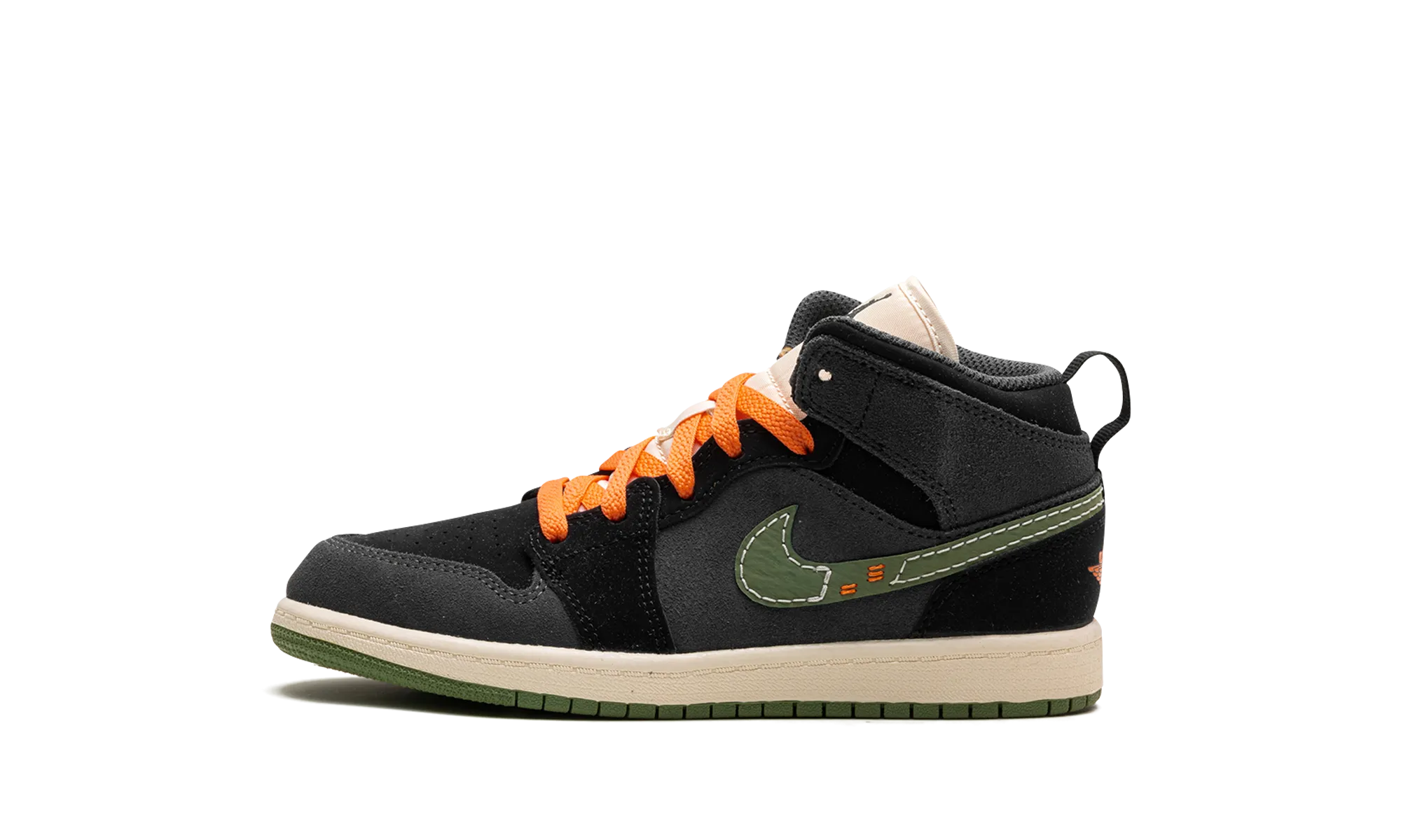 Jordan 1 Mid SE Craft PS "Anthracite Light Olive" Jordan Pre School shoes