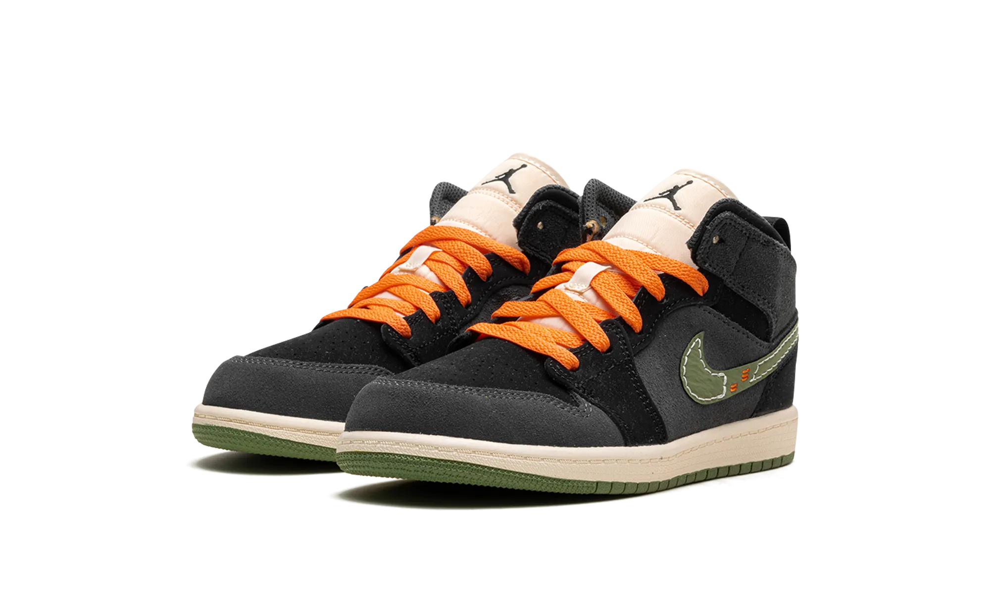 Jordan 1 Mid SE Craft PS "Anthracite Light Olive" jordan preschool kids shoes