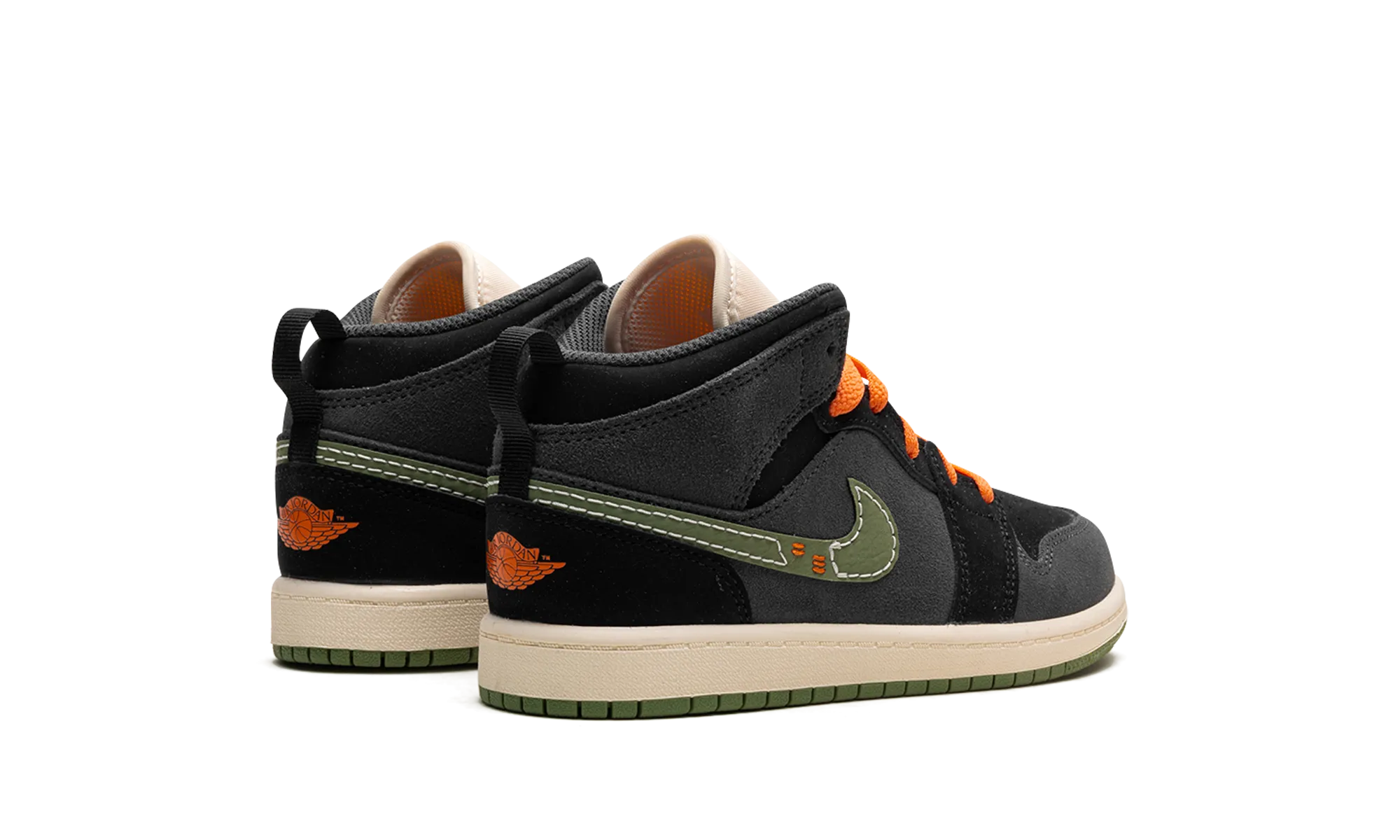 Jordan 1 Mid SE Craft PS "Anthracite Light Olive" jordan preschool kids shoes