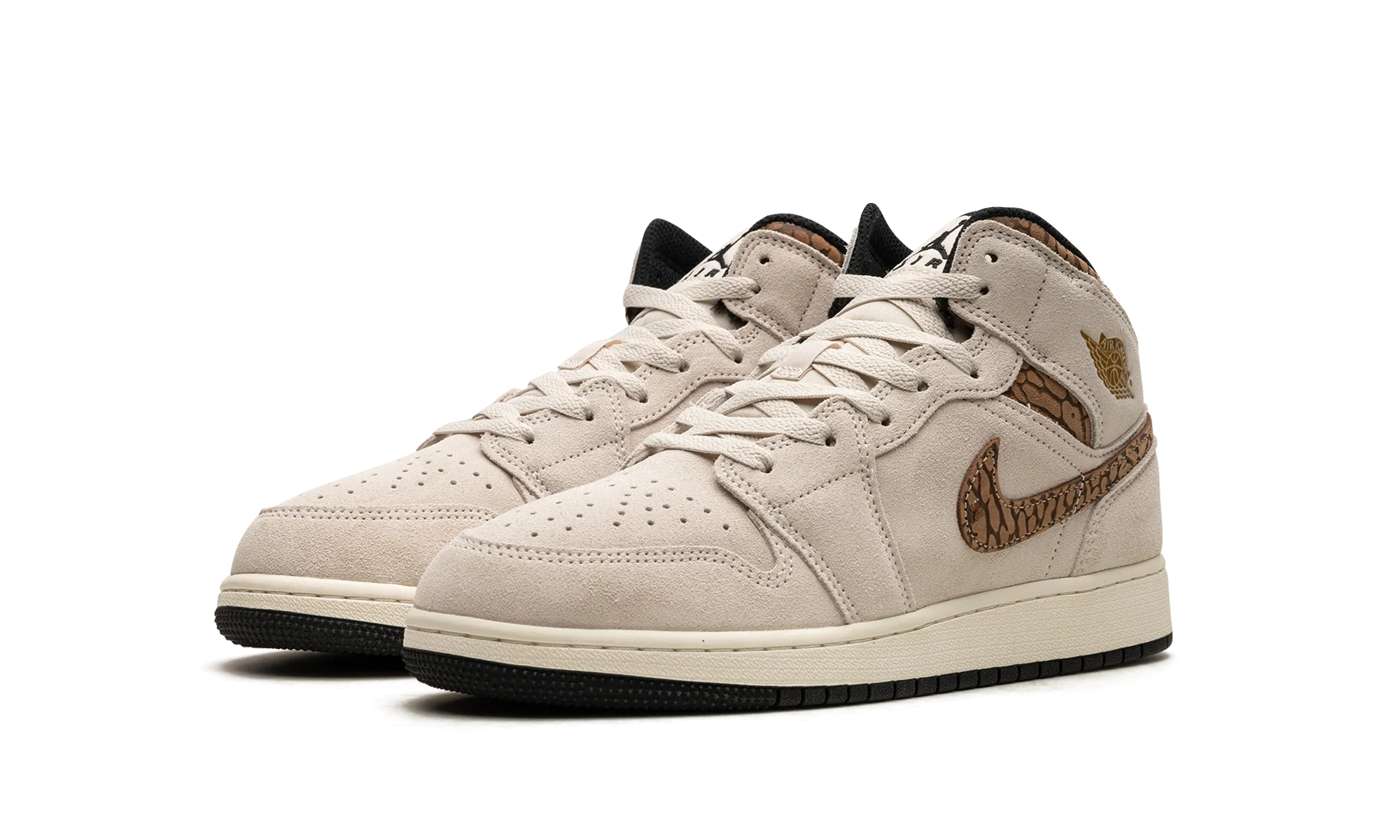 Jordan 1 Mid SE GS "Brown Elephant" jordan school kids shoes