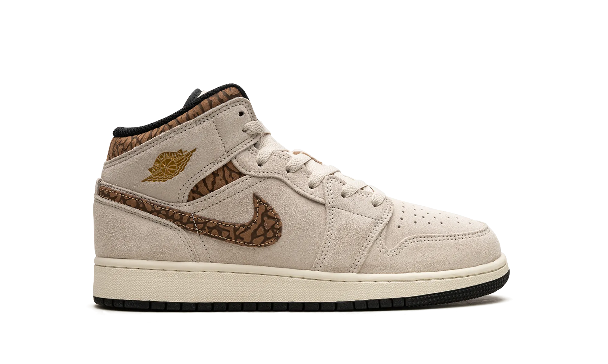Jordan 1 Mid SE GS "Brown Elephant" jordan school kids shoes