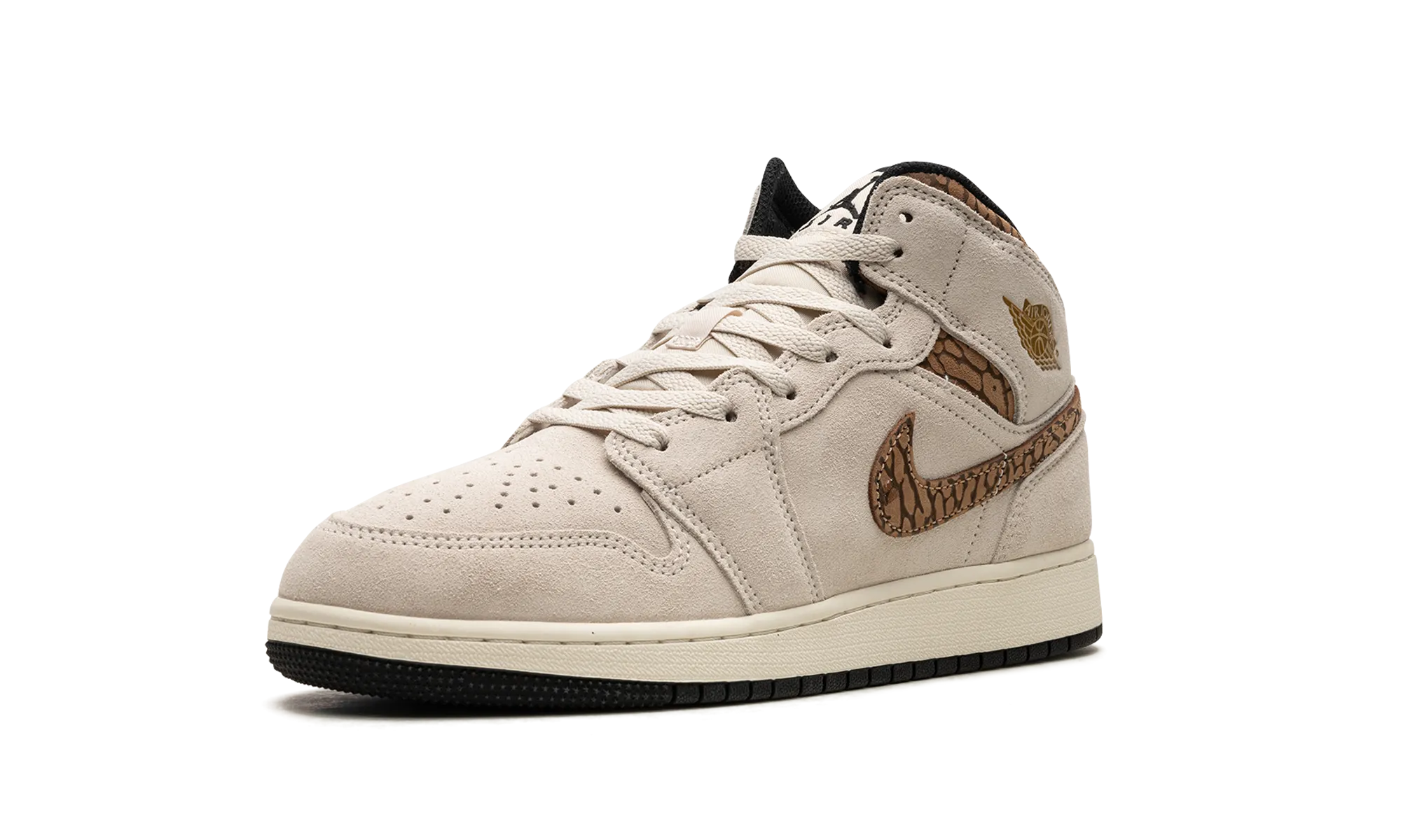 Jordan 1 Mid SE GS "Brown Elephant" jordan school kids shoes