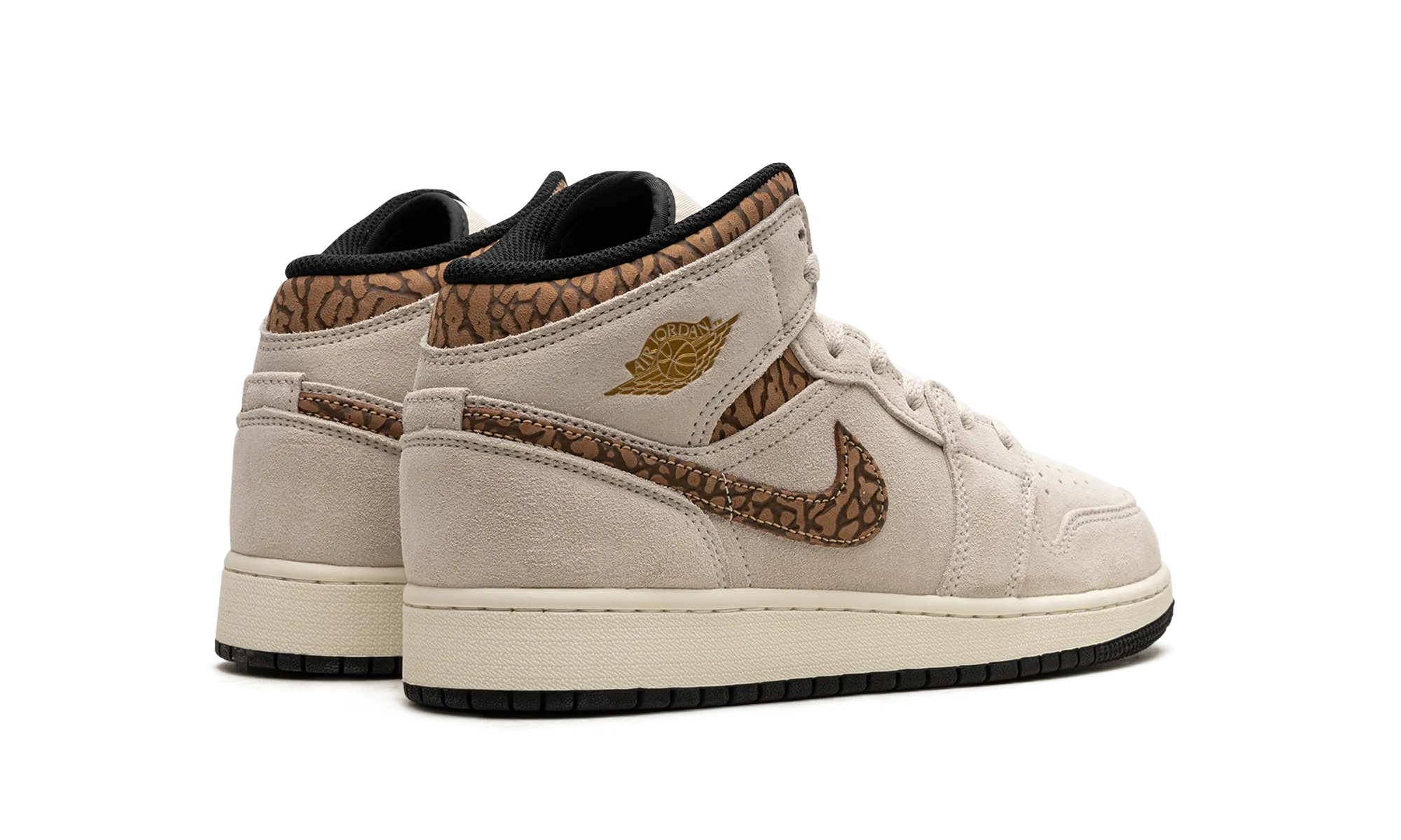 Jordan 1 Mid SE GS "Brown Elephant" jordan school kids shoes