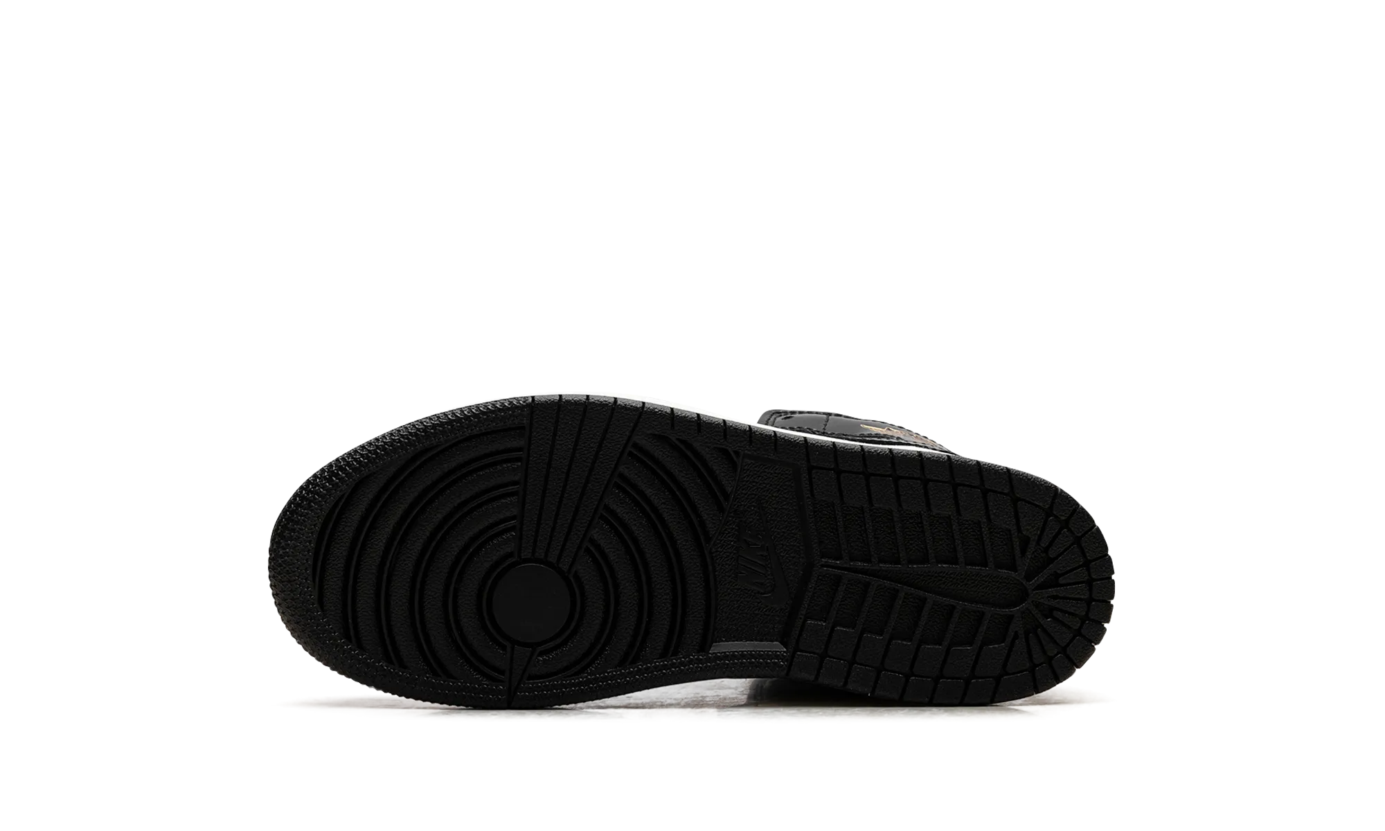 Jordan 1 Mid SE PS "Black Metallic Silver Sail Metallic Gold" jordan preschool kids shoes