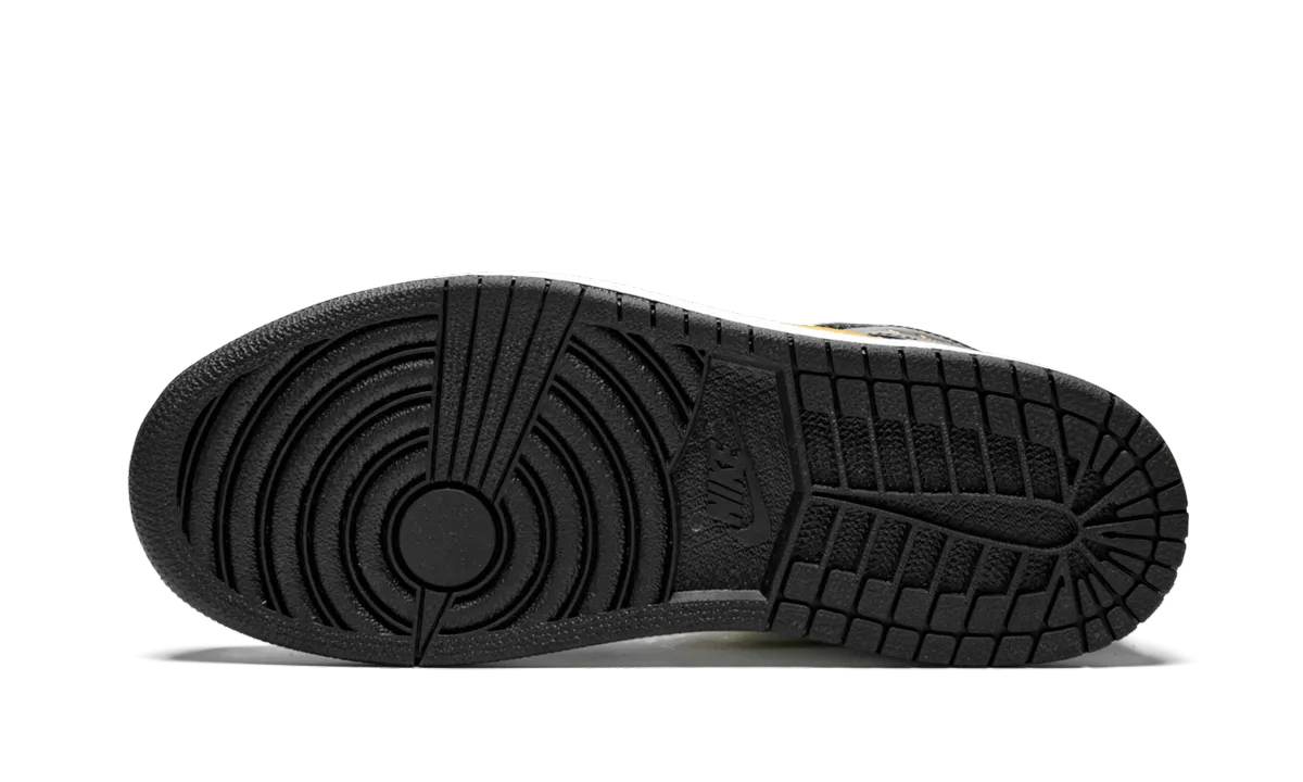 Jordan 1 MID SE PS "Black/Gold" jordan preschool kids shoes
