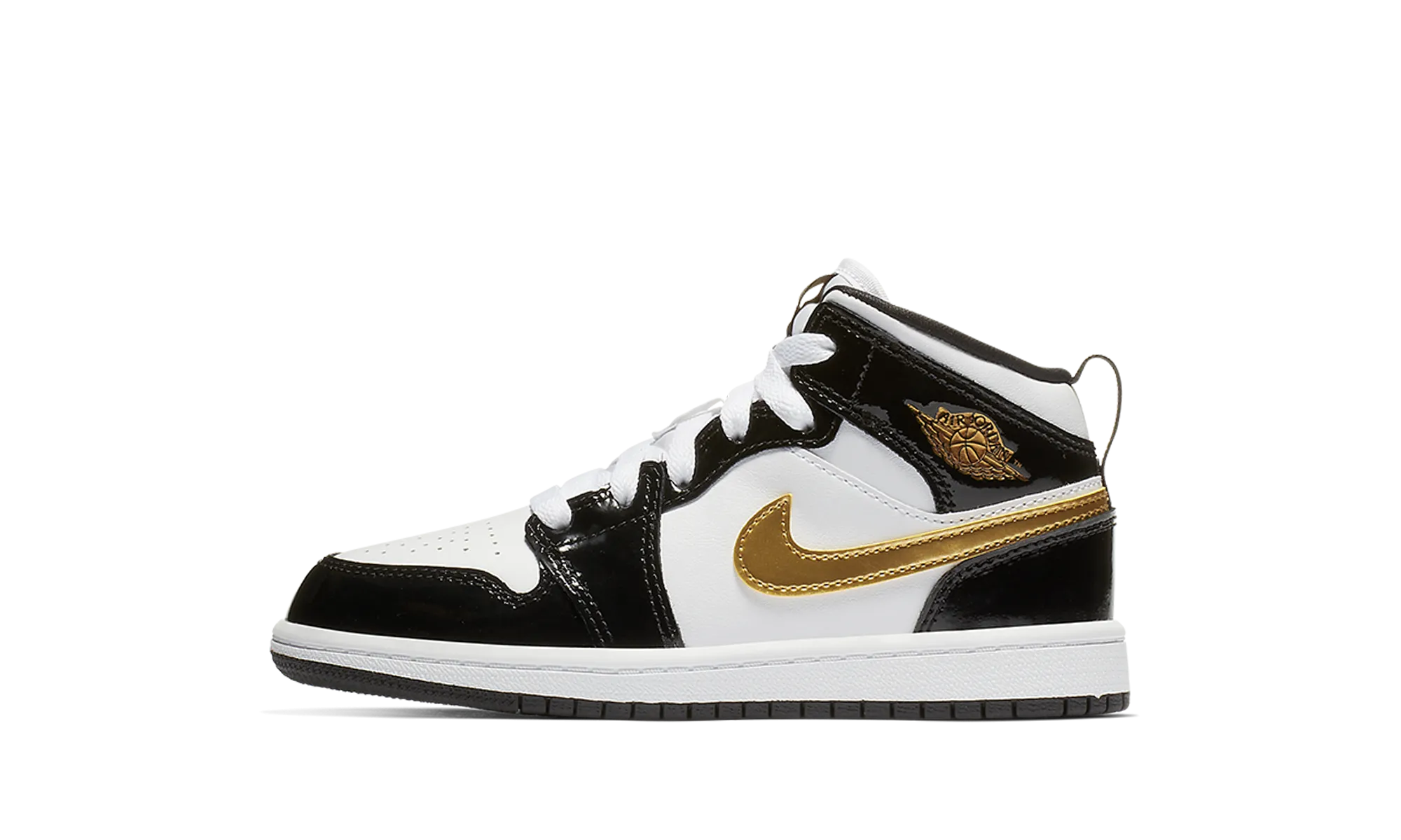 Jordan 1 MID SE PS "Black/Gold" Jordan Pre School shoes