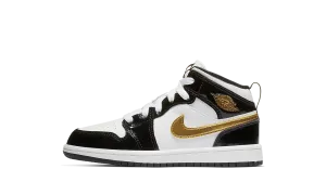 Jordan 1 MID SE PS "Black/Gold" Jordan Pre School shoes