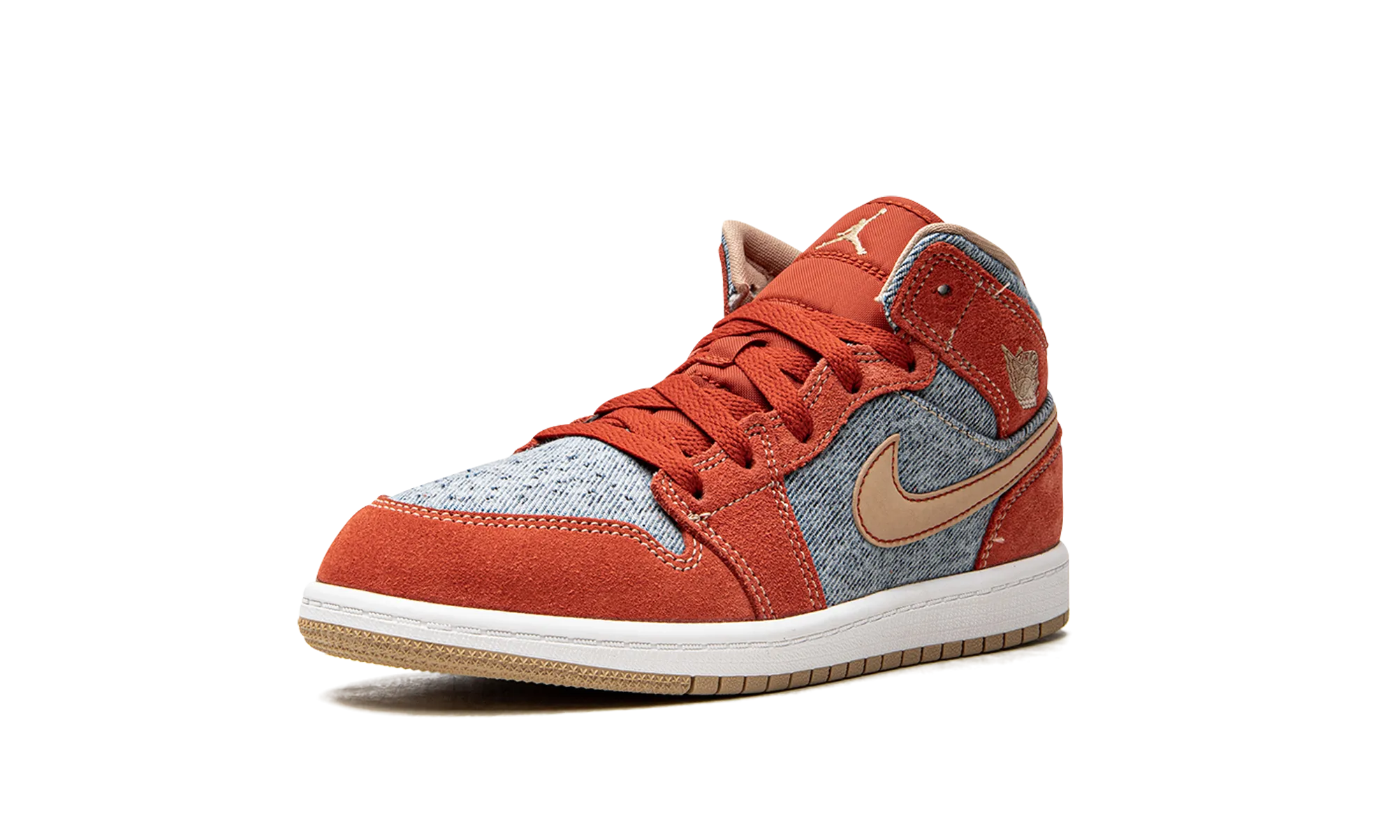 Jordan 1 Mid SE PS "Denim" jordan preschool kids shoes