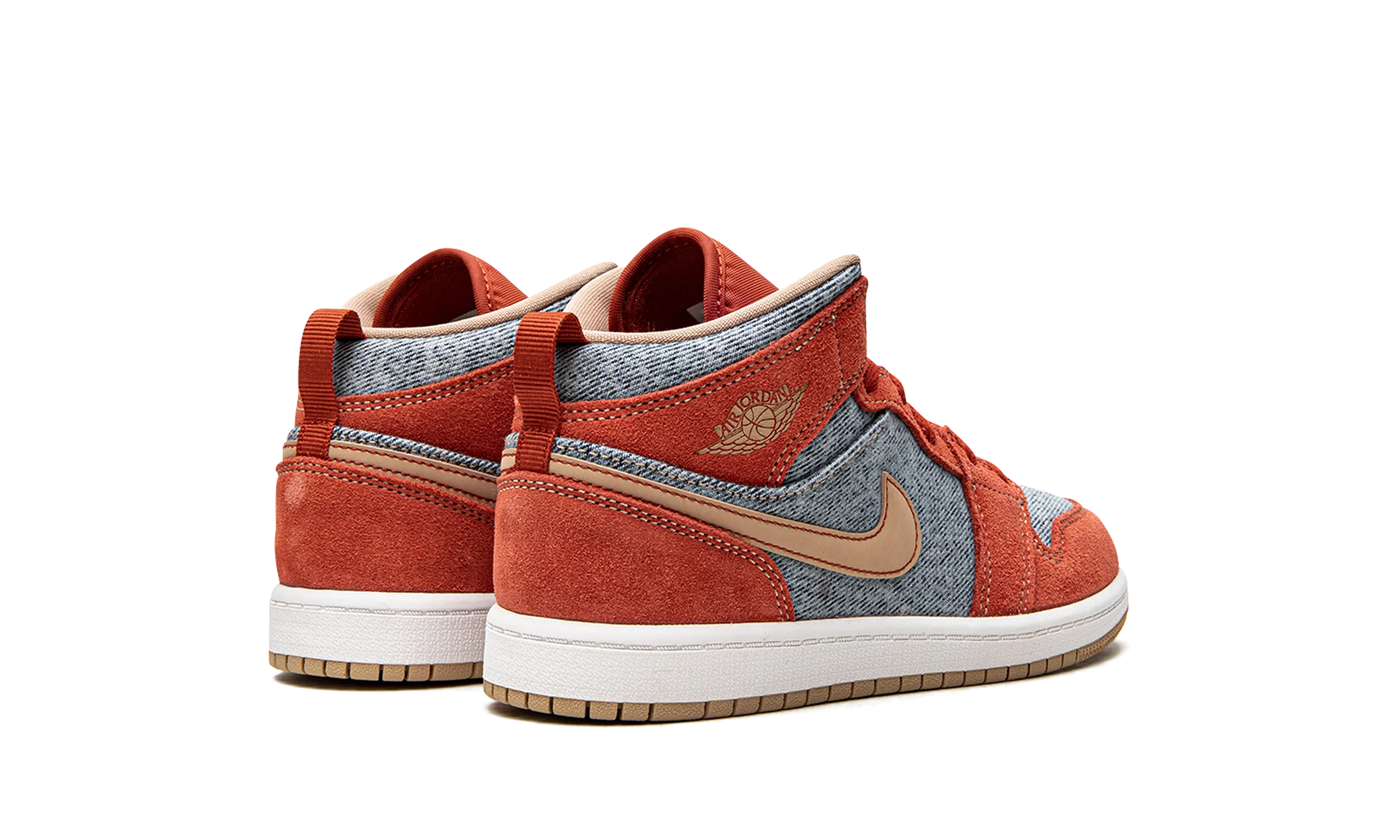 Jordan 1 Mid SE PS "Denim" jordan preschool kids shoes