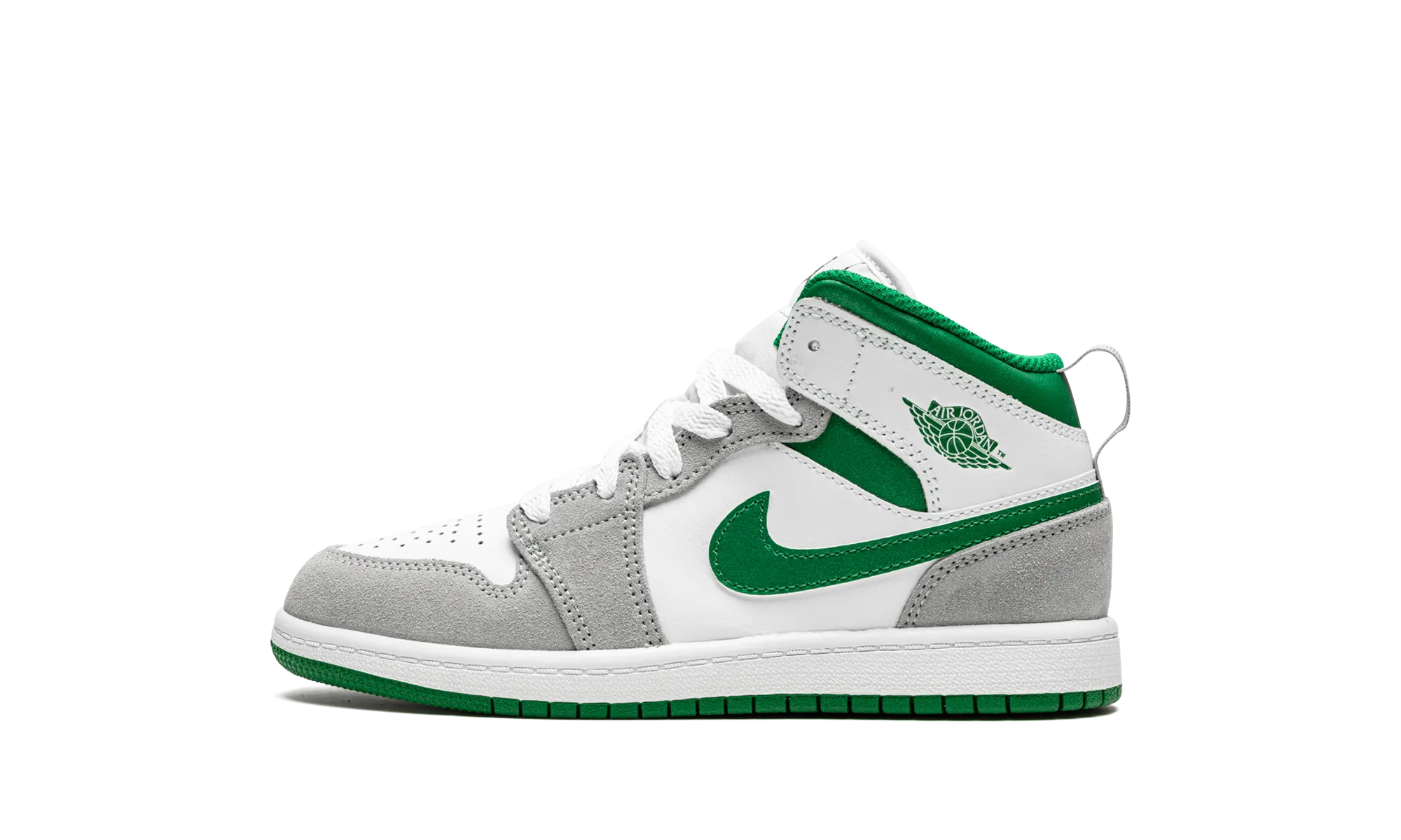 Jordan 1 Mid SE PS "Grey / Green" Jordan Pre School shoes