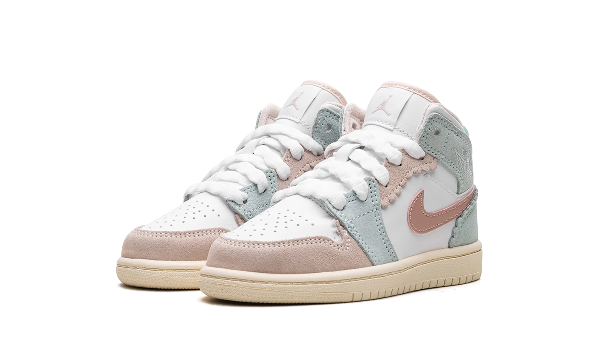 Jordan 1 Mid SE PS "Jade Ice" jordan preschool kids shoes