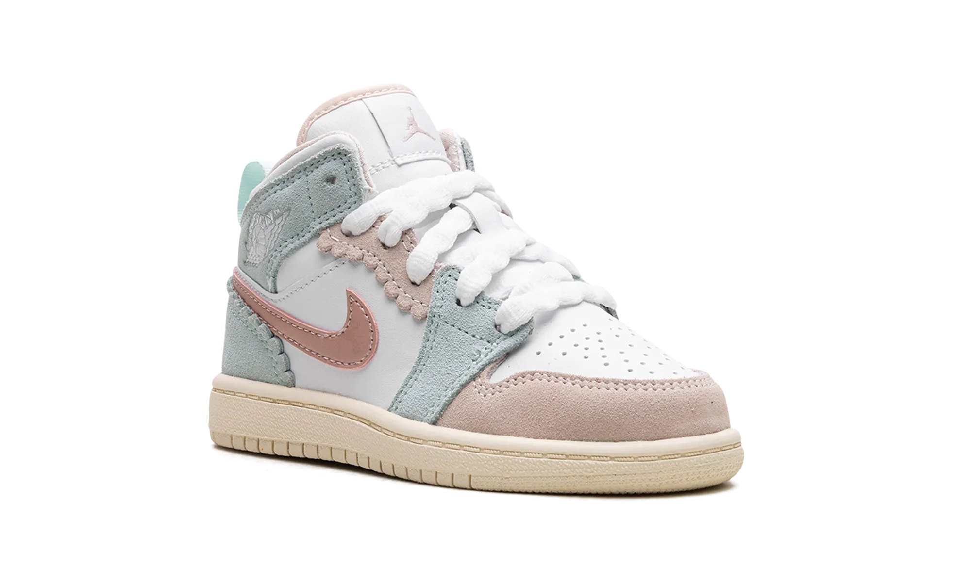 Jordan 1 Mid SE PS "Jade Ice" jordan preschool kids shoes