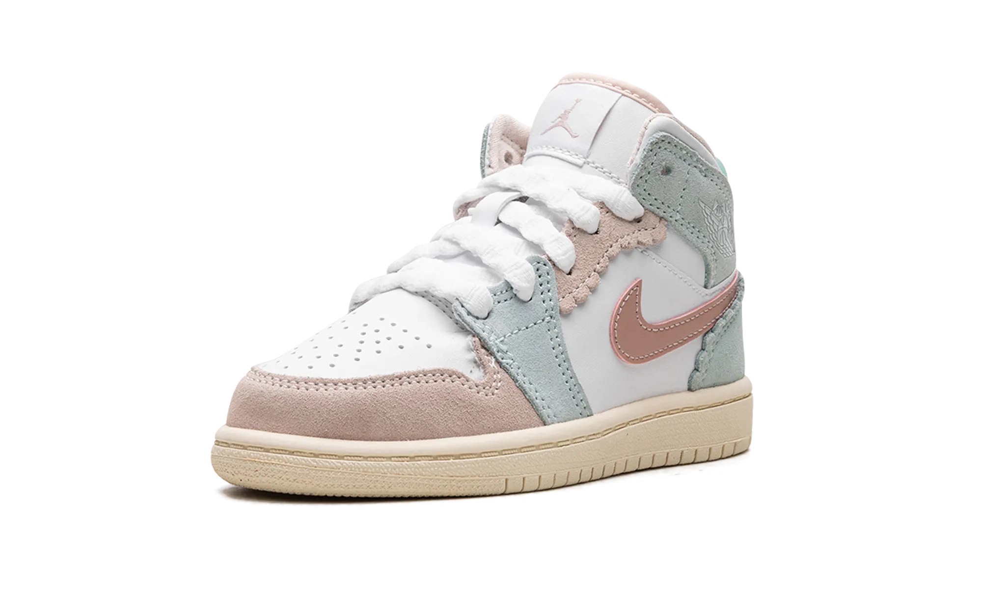 Jordan 1 Mid SE PS "Jade Ice" jordan preschool kids shoes