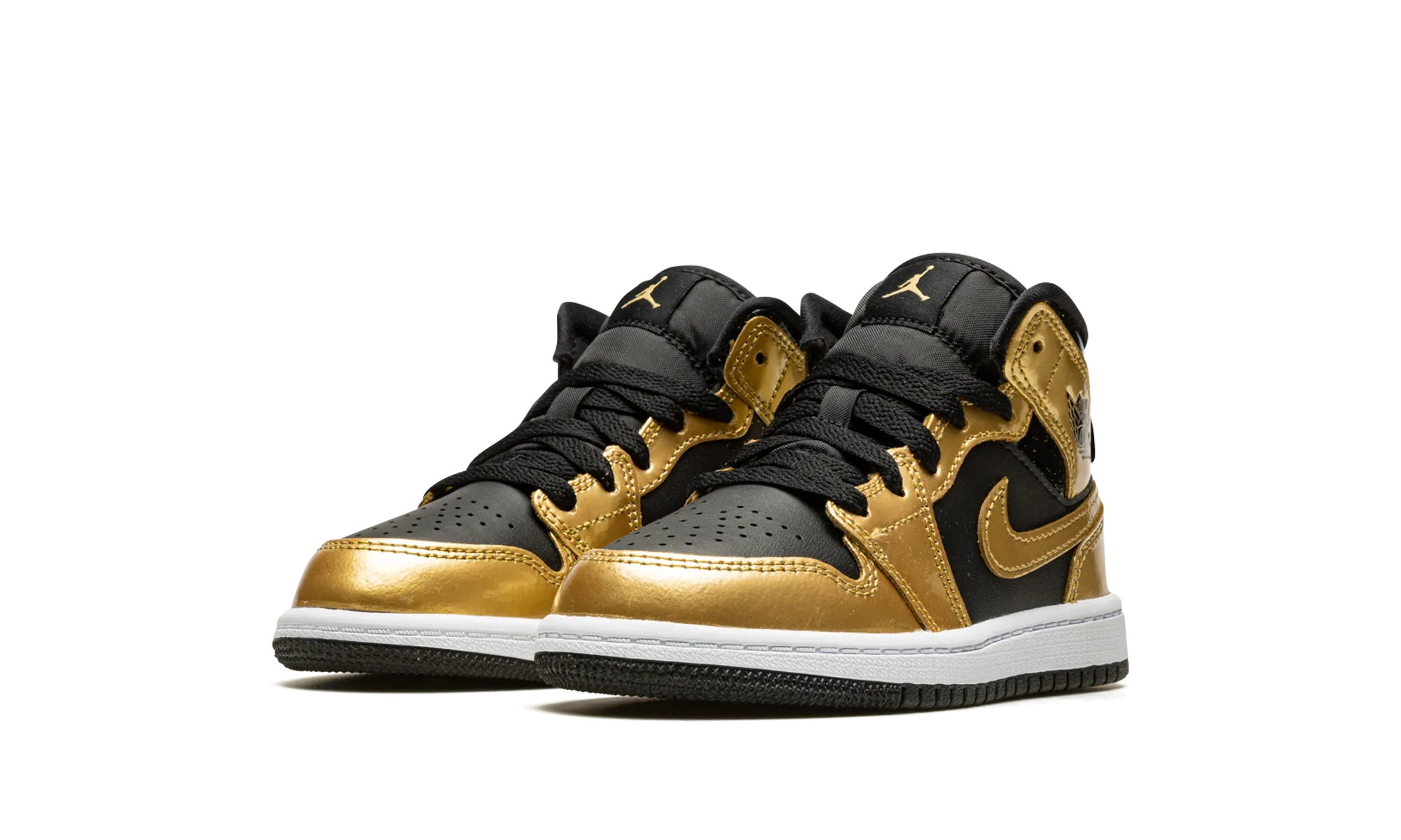 Jordan 1 Mid SE PS "Metallic Gold" jordan preschool kids shoes
