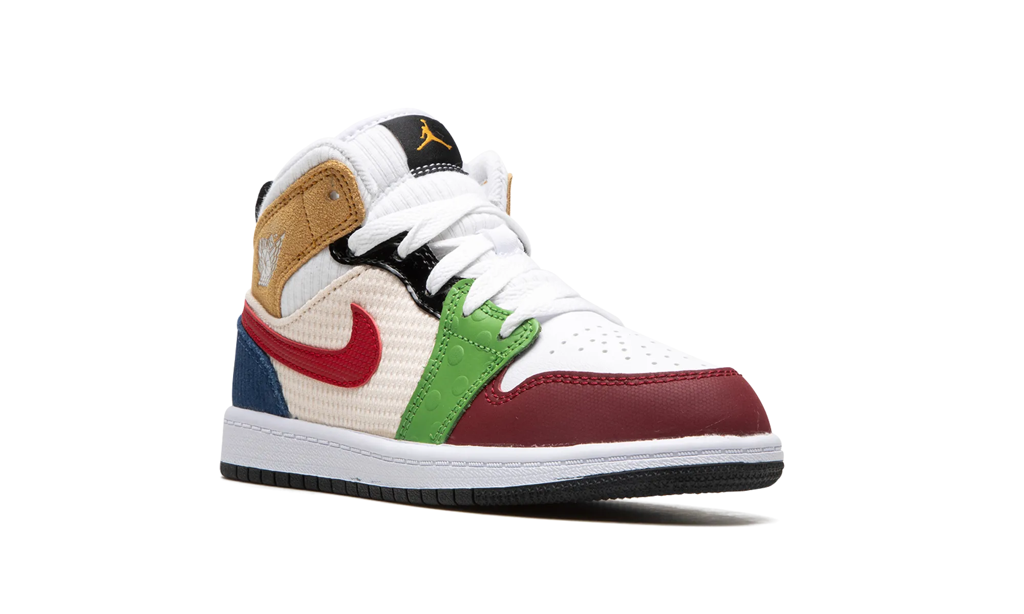 JORDAN 1 MID SE PS "PATCHWORK" jordan preschool kids shoes
