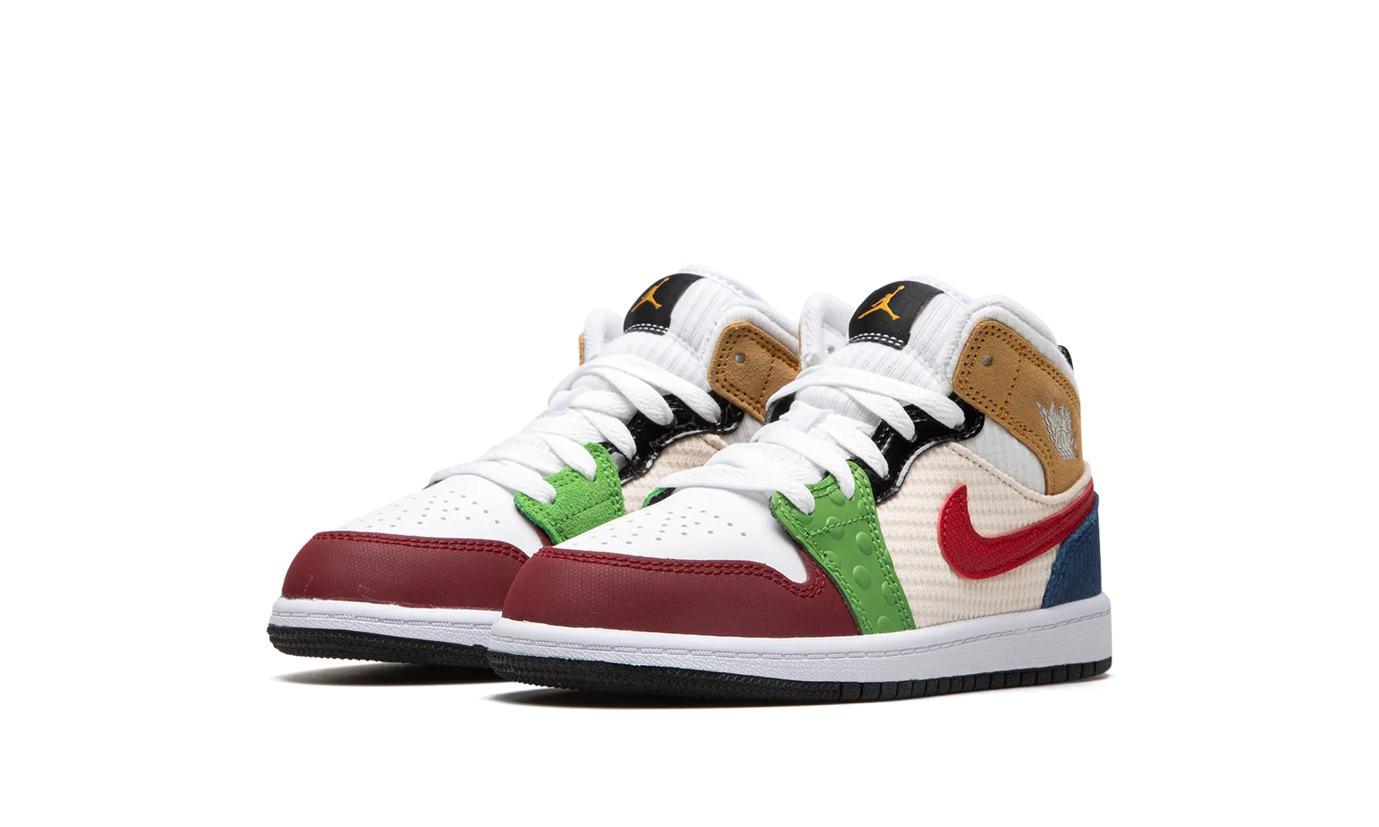 JORDAN 1 MID SE PS "PATCHWORK" jordan preschool kids shoes