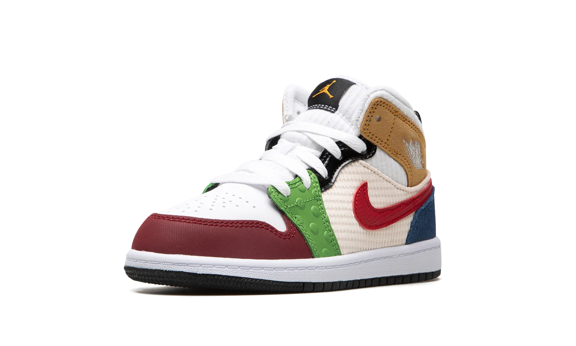 JORDAN 1 MID SE PS "PATCHWORK" jordan preschool kids shoes