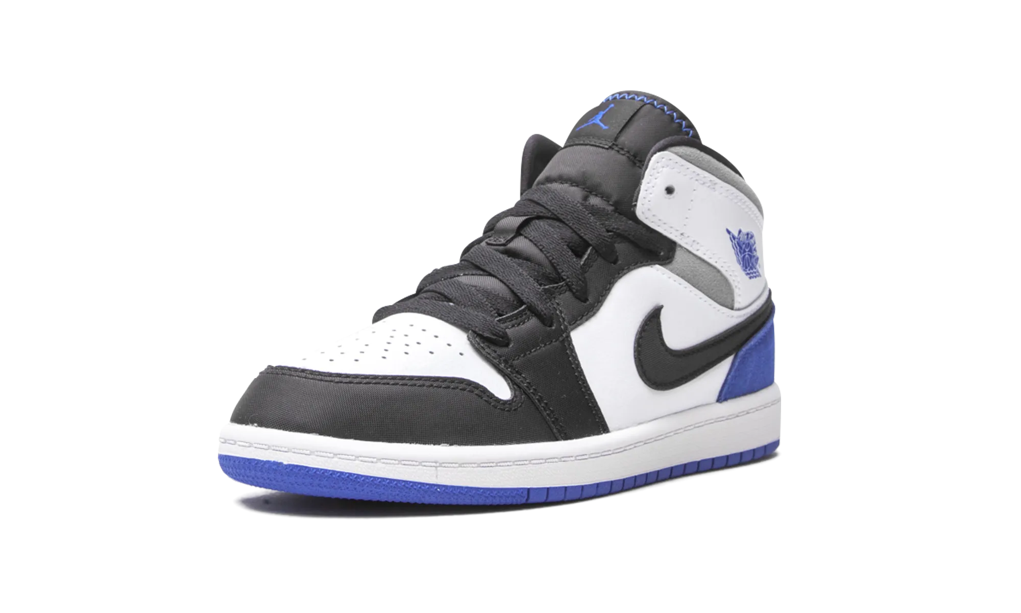 Jordan 1 Mid SE PS "Royal Black Toe" jordan preschool kids shoes