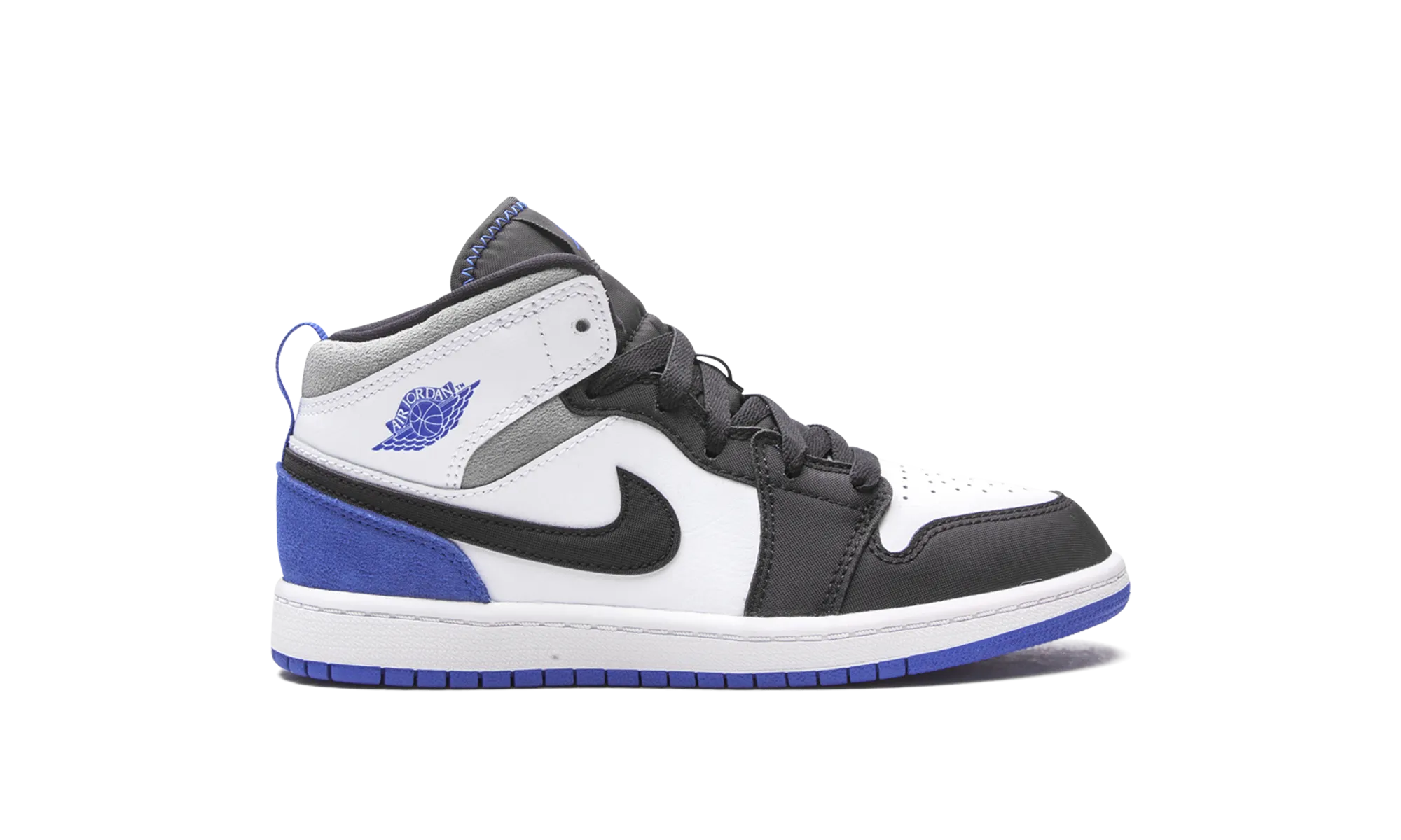 Jordan 1 Mid SE PS "Royal Black Toe" jordan preschool kids shoes