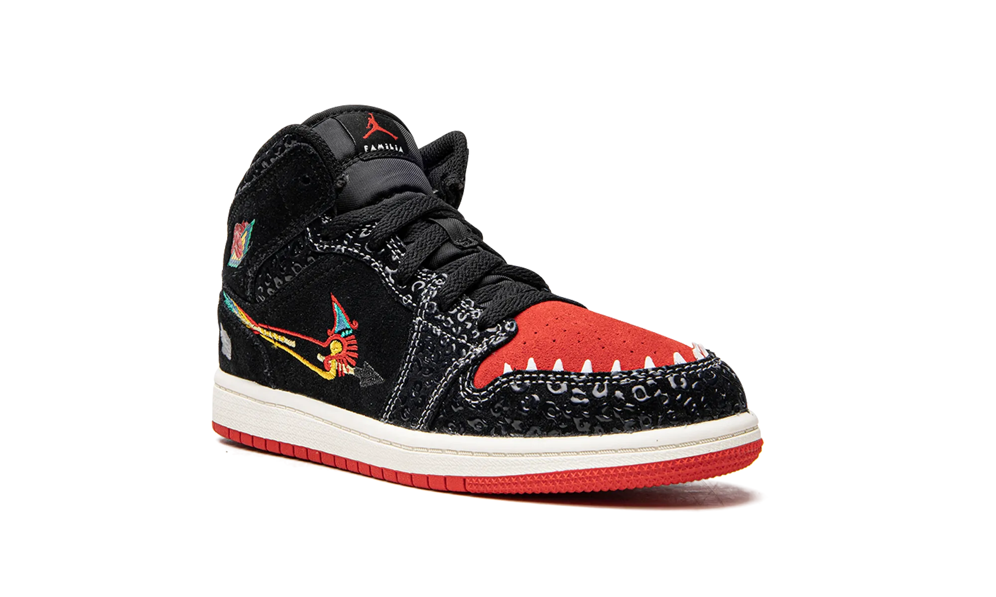 Jordan 1 Mid SE PS "Siempre Familia" jordan preschool kids shoes