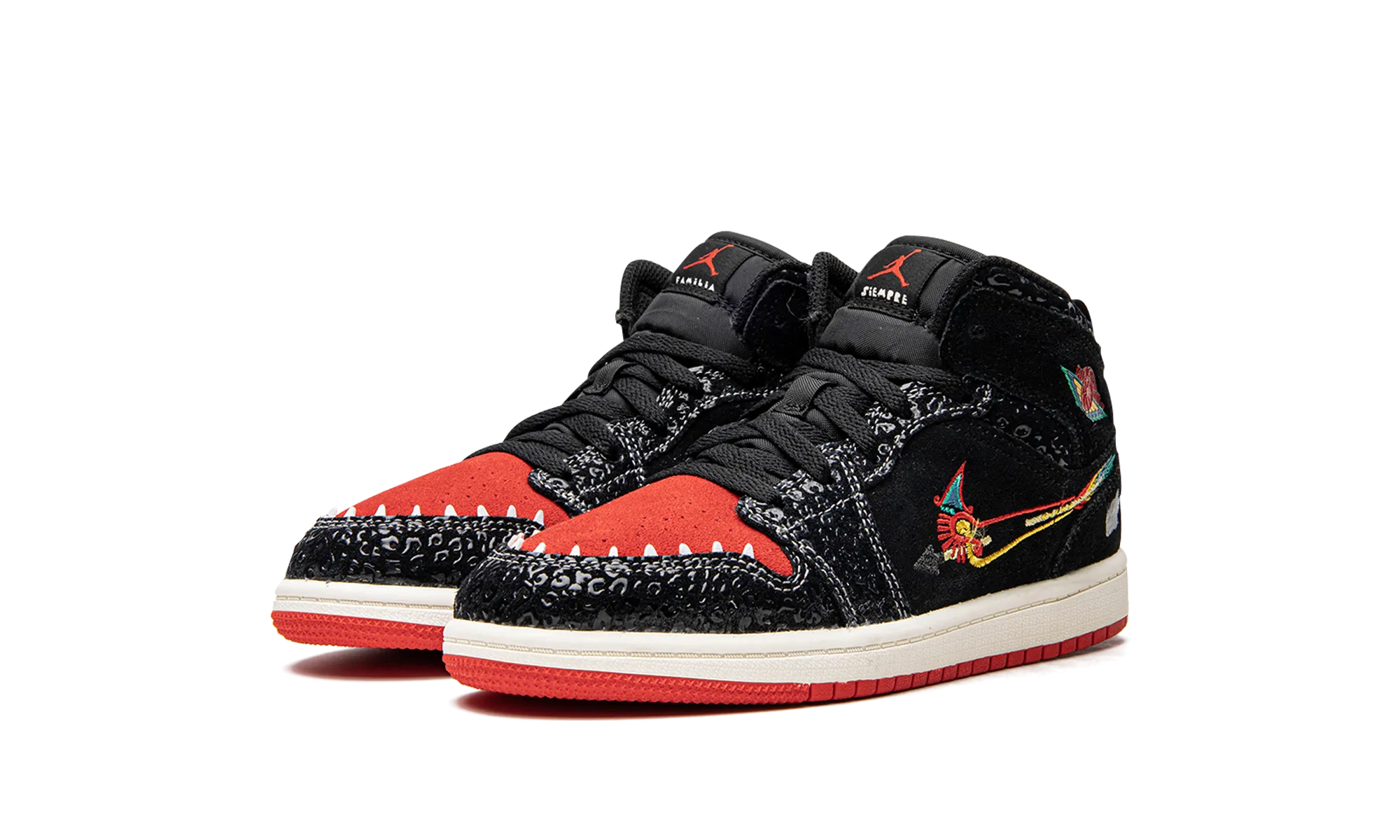 Jordan 1 Mid SE PS "Siempre Familia" jordan preschool kids shoes