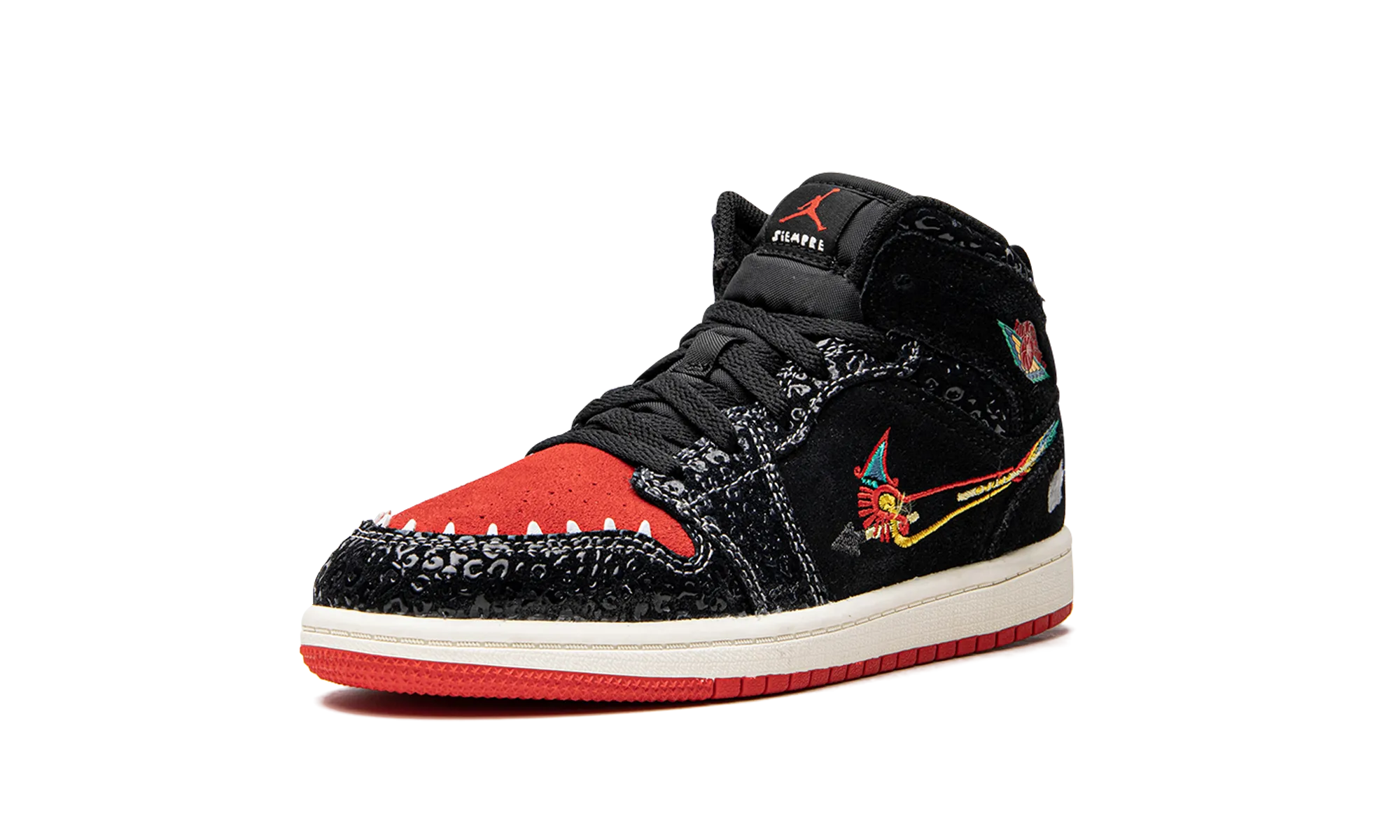 Jordan 1 Mid SE PS "Siempre Familia" jordan preschool kids shoes