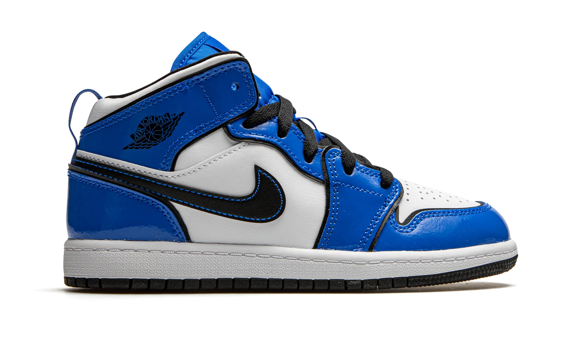 Jordan 1 MID SE PS "Signal Blue" jordan preschool kids shoes