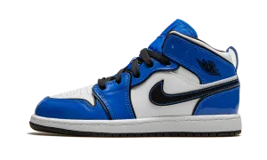 Jordan 1 MID SE PS "Signal Blue" Jordan Pre School shoes