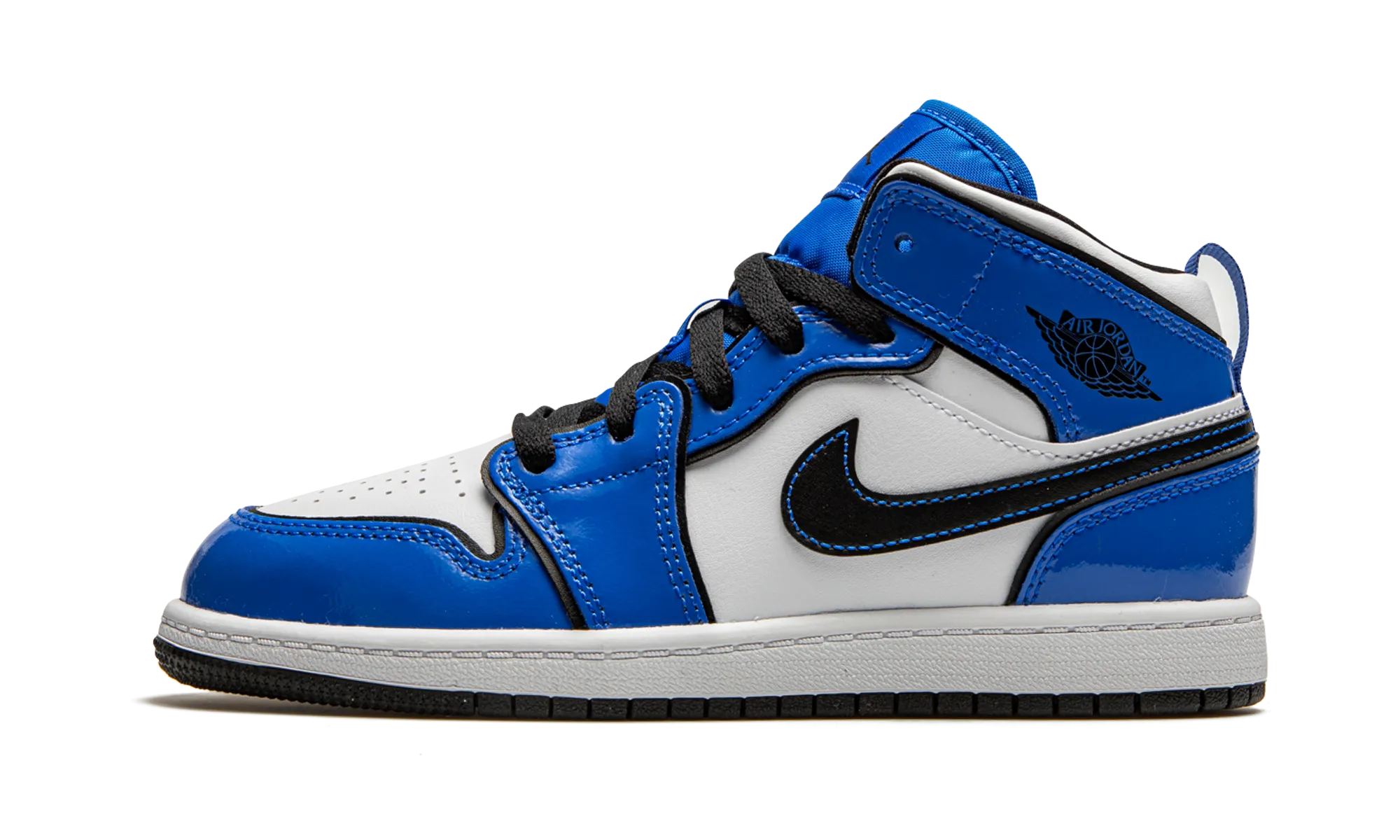Jordan 1 MID SE PS "Signal Blue" jordan preschool kids shoes
