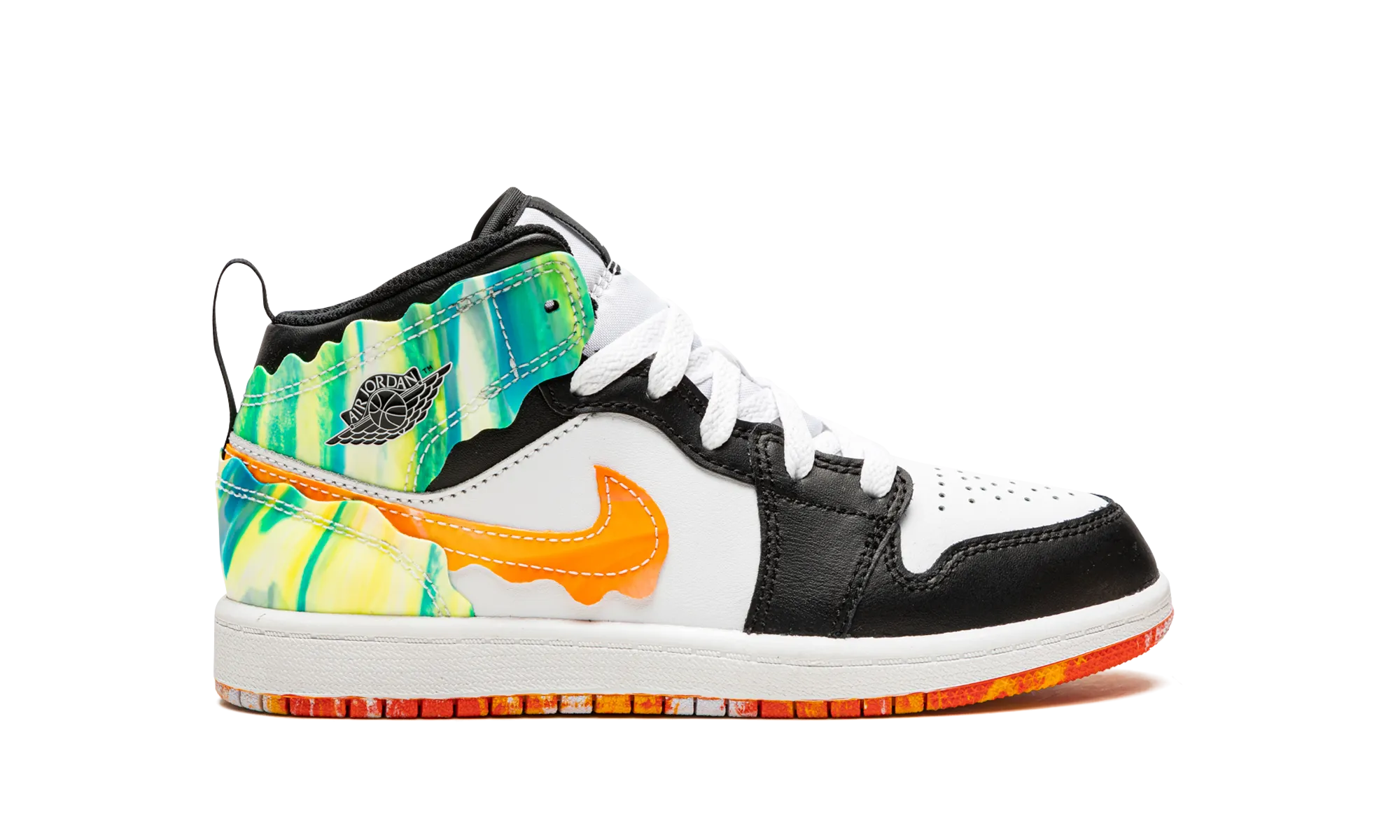 Jordan 1 Mid SE PS "Wavy" jordan preschool kids shoes