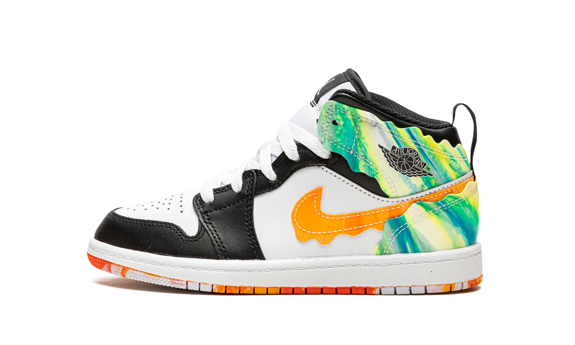 Jordan 1 Mid SE PS "Wavy" jordan preschool kids shoes