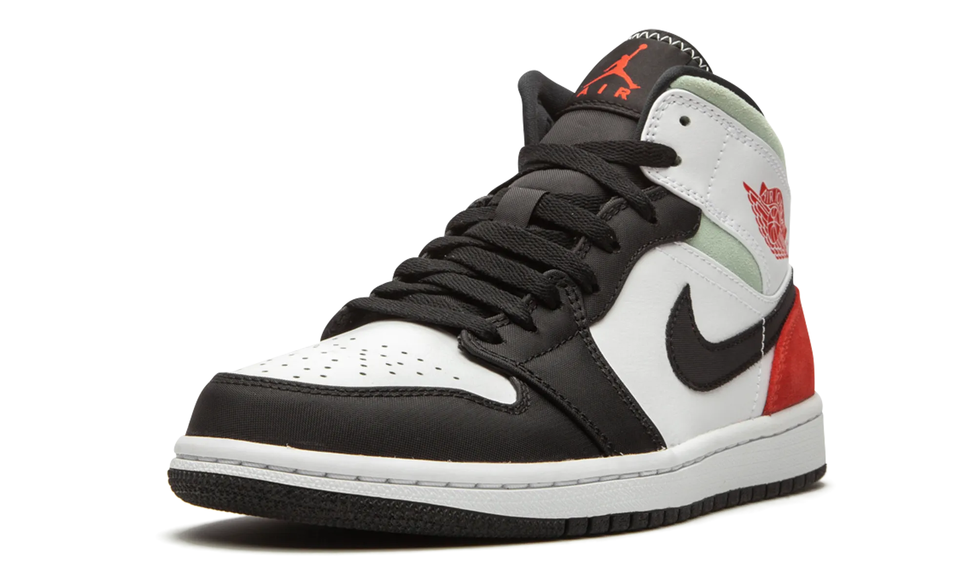 Jordan 1 Mid SE "Red Black Toe" jordan athletic mens shoes
