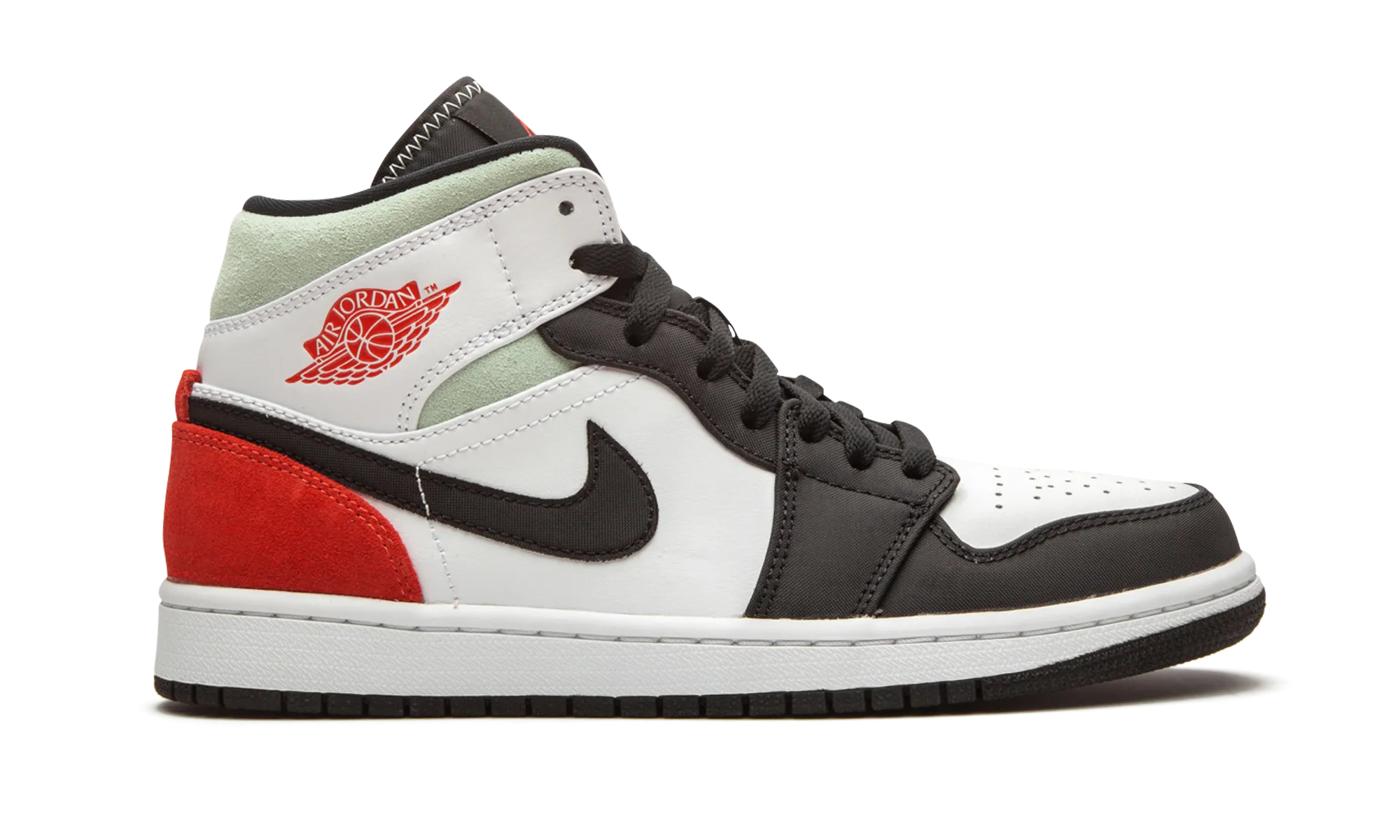 Jordan 1 Mid SE "Red Black Toe" jordan athletic mens shoes