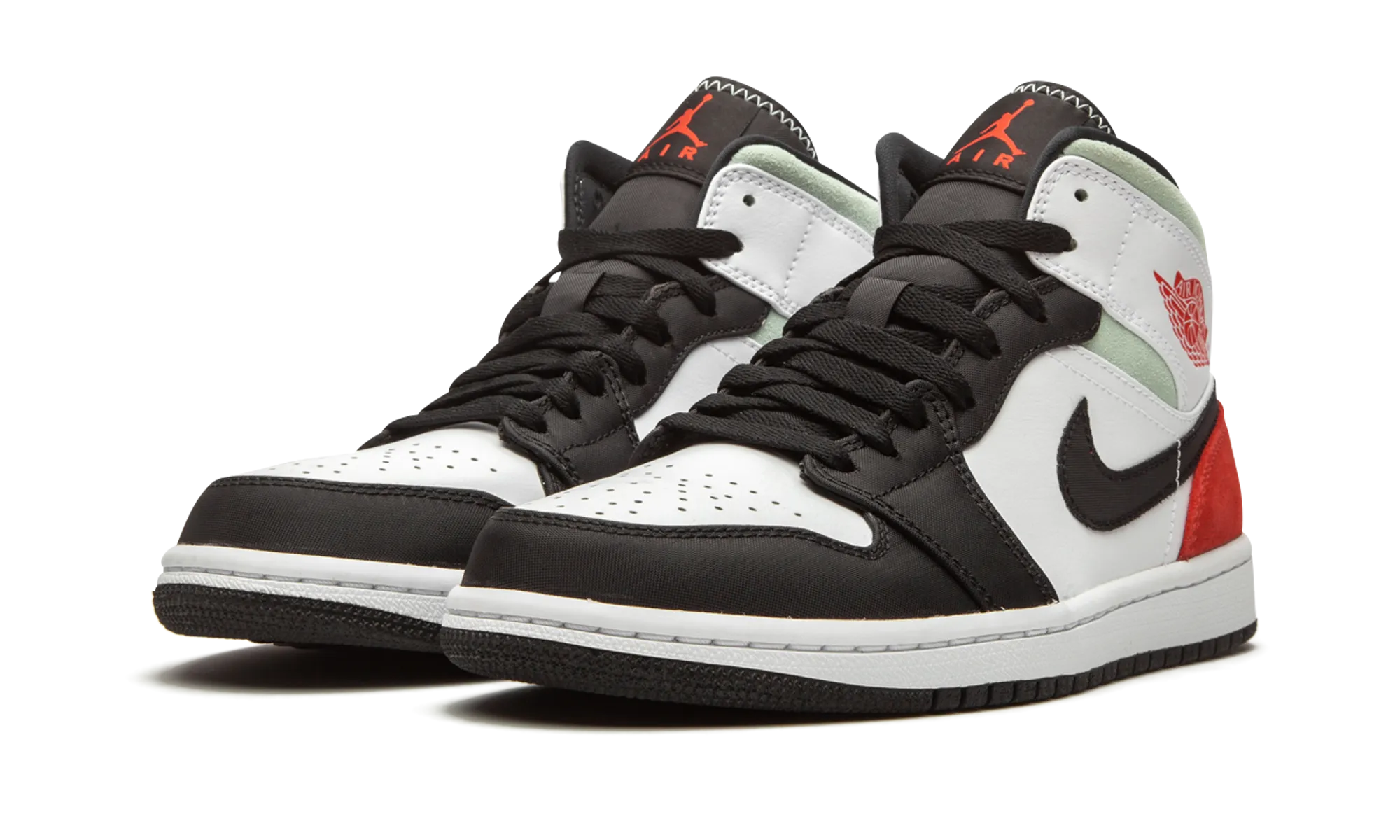 Jordan 1 Mid SE "Red Black Toe" jordan athletic mens shoes